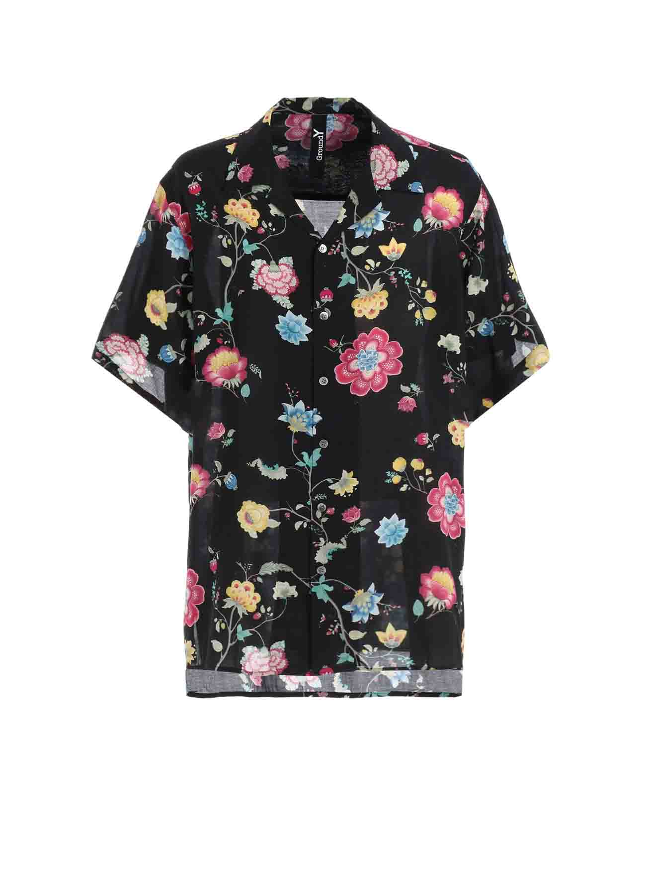 RAYON PRINT CHINESE FLOWER ALOHA SHIRT