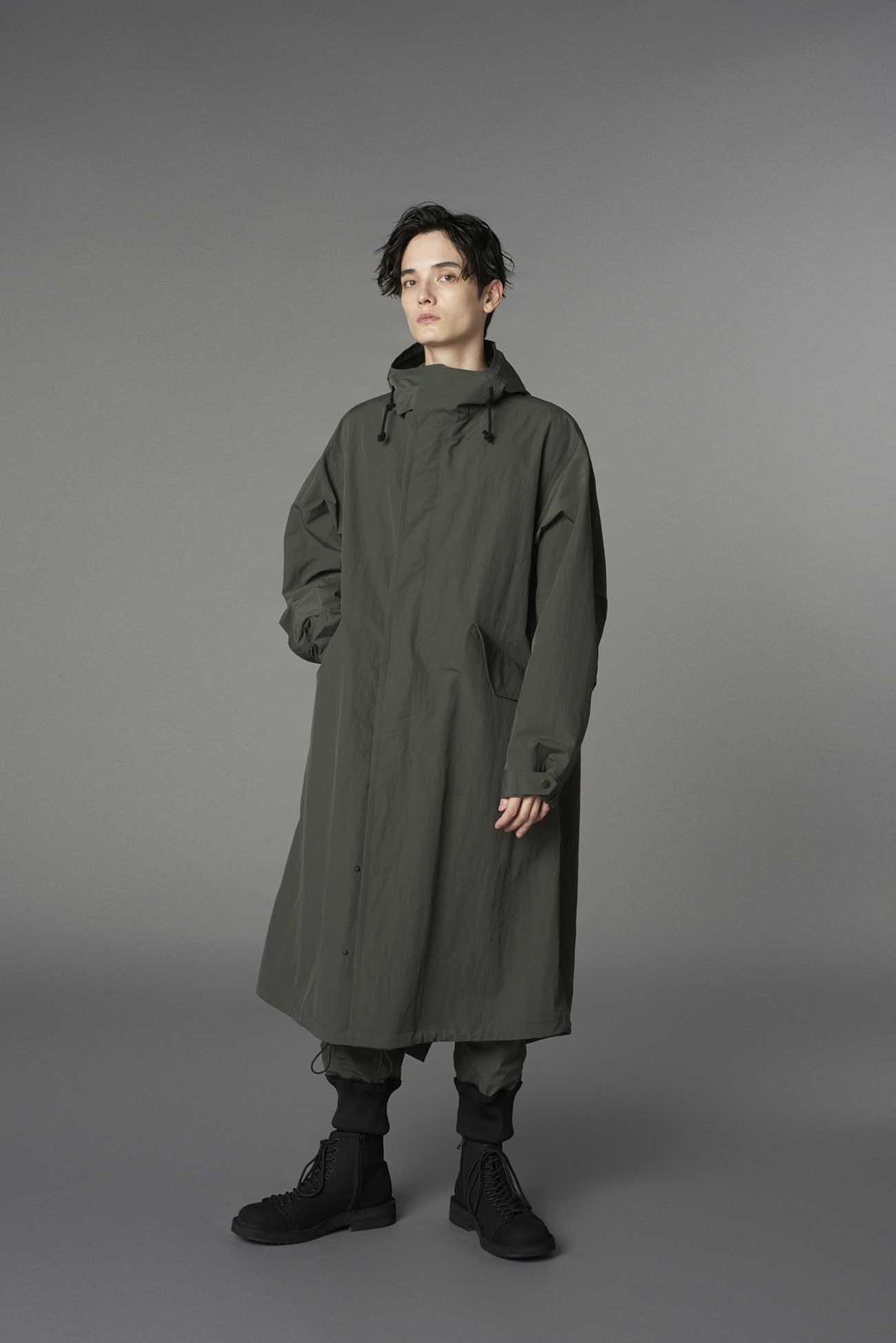 RECYCLED NY TASSAR HOODED MODS COAT