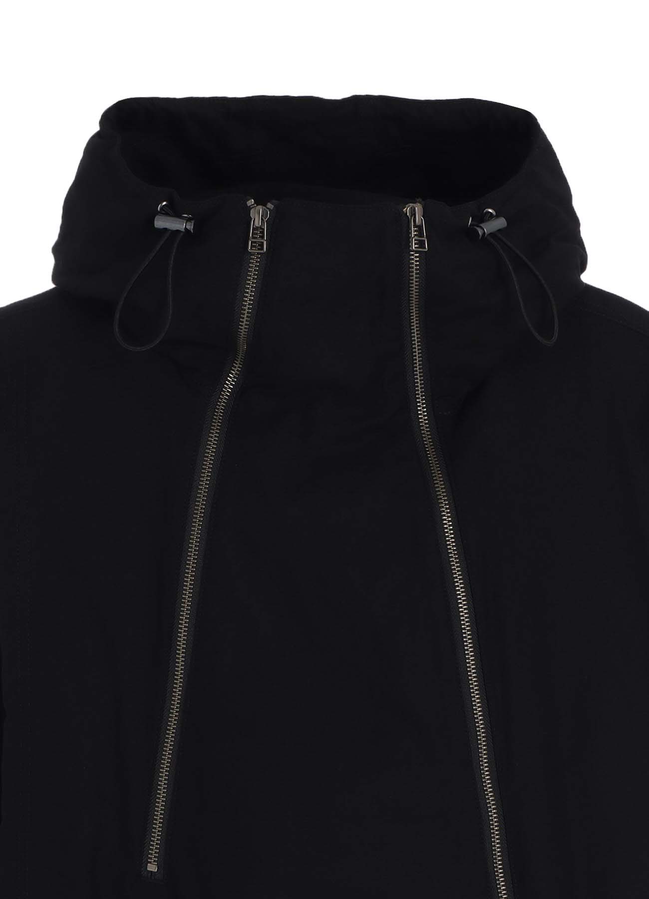 WIDE TWILL INVERTED V PARKA BLOUSON