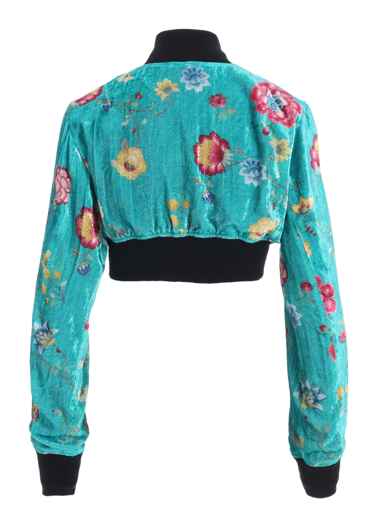 【1/17 10:00(JST) Release】RAYON VELVET CHINESE FLOWER+NY SWITCHING MATERIAL SHORT JACKET