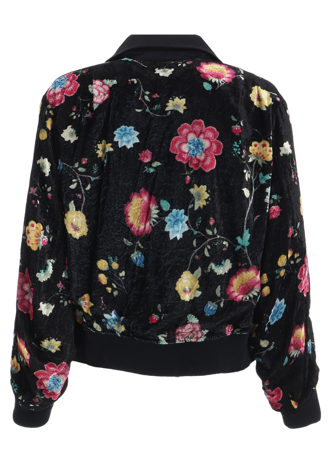 【1/17 10:00(JST) Release】RAYON VELVET CHINESE FLOWER+NY SWITCHING MATERIAL BLOUSON