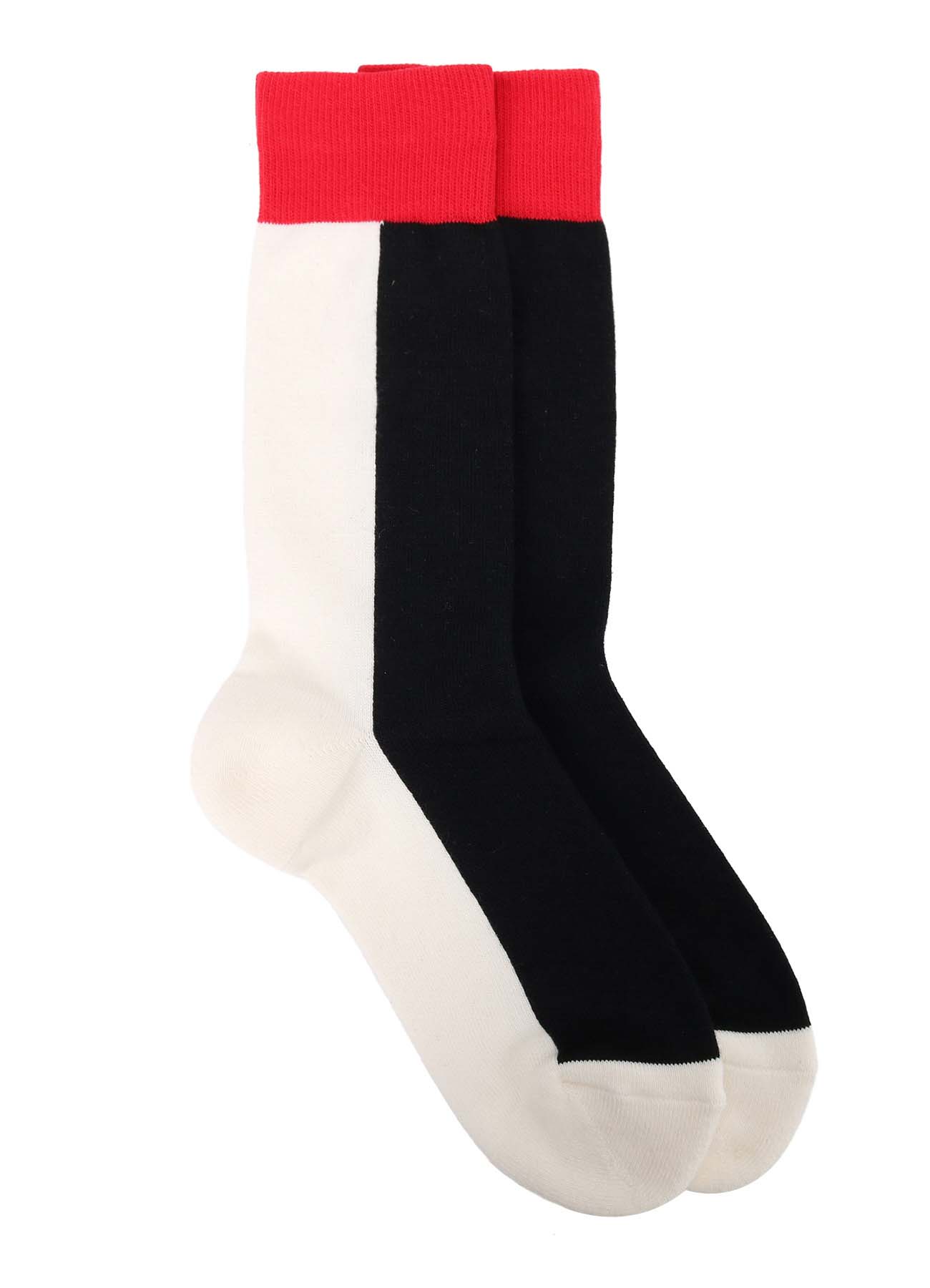 TRICOLLER BLOCK COTTON ACRYLIC SOCKS