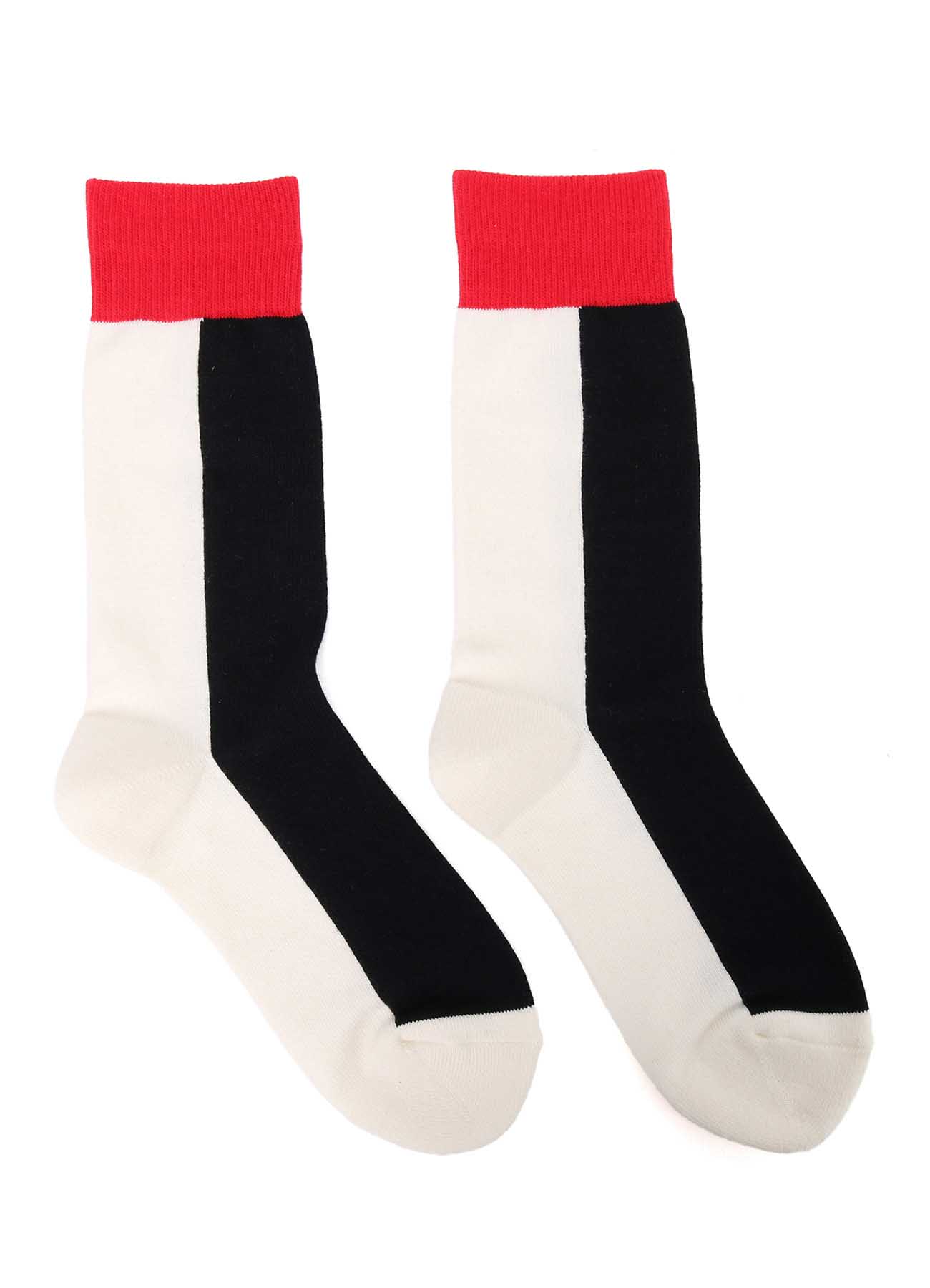 TRICOLLER BLOCK COTTON ACRYLIC SOCKS