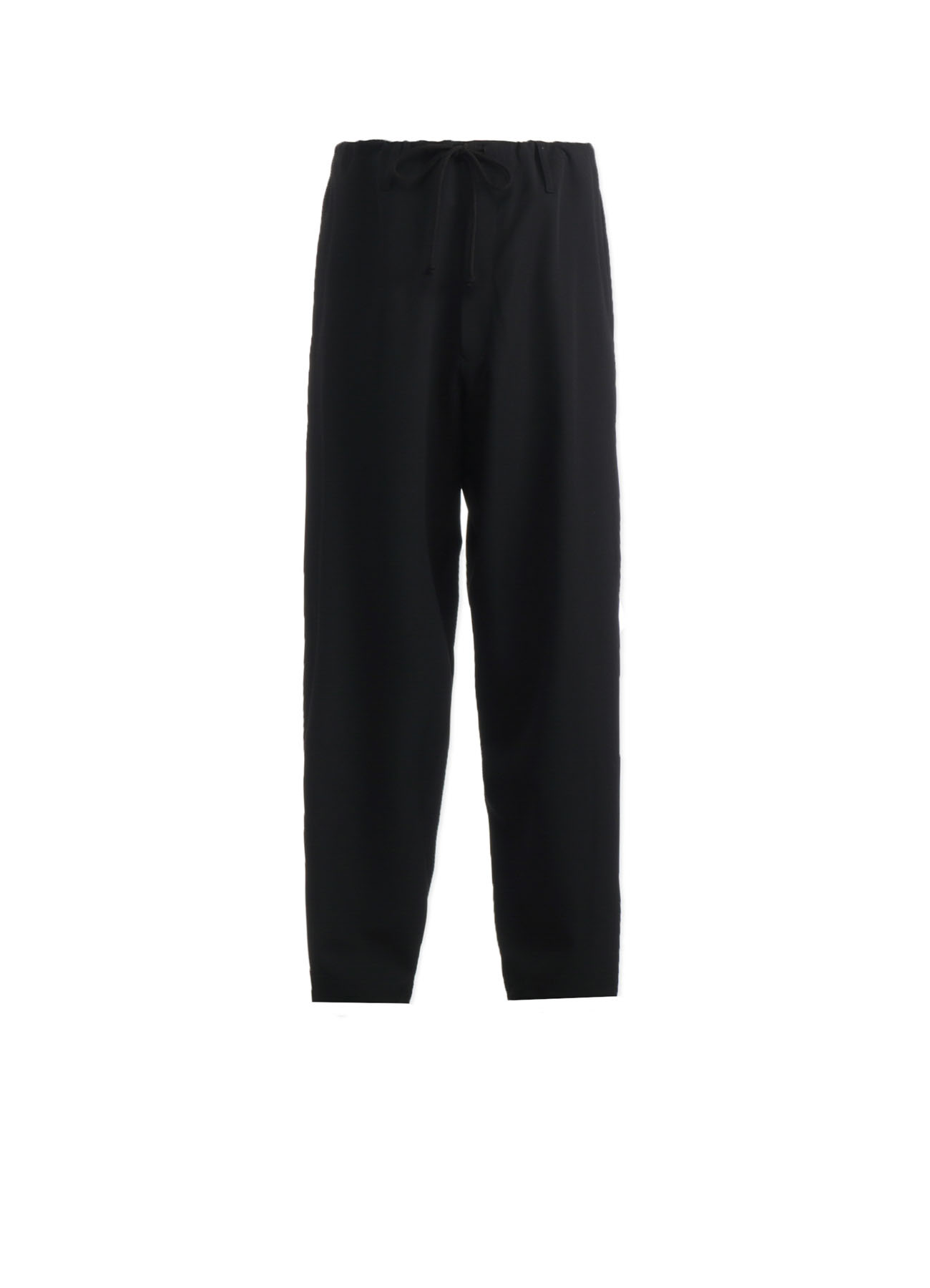 WOOL GABARDINE WAIST DRAWSTRING PANTS