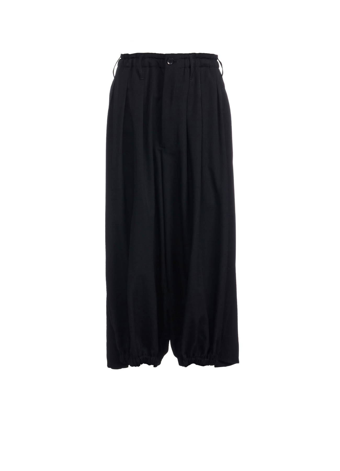 WOOL GABARDINE BALLOON CROW PANTS