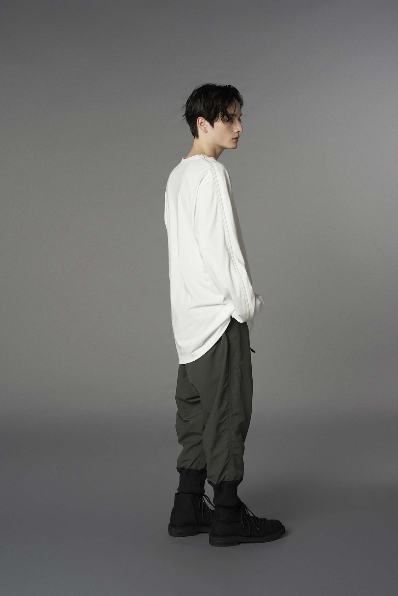 RECYCLED NY TASSAR RIBBED HEM SAROUEL PANTS