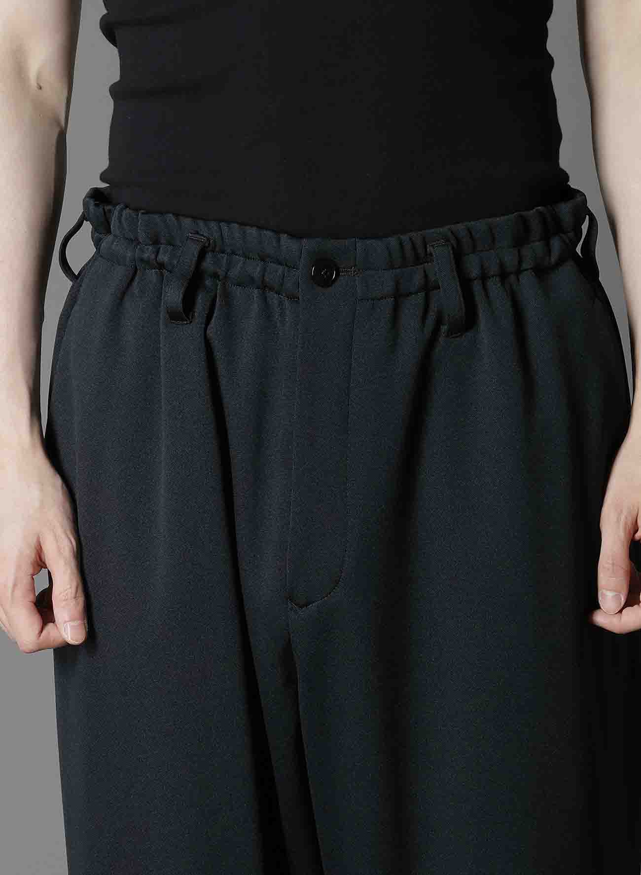 【1/17 10:00(JST) Release】POLYESTER SMOOTH DOUBLE HEM RIB PANTS