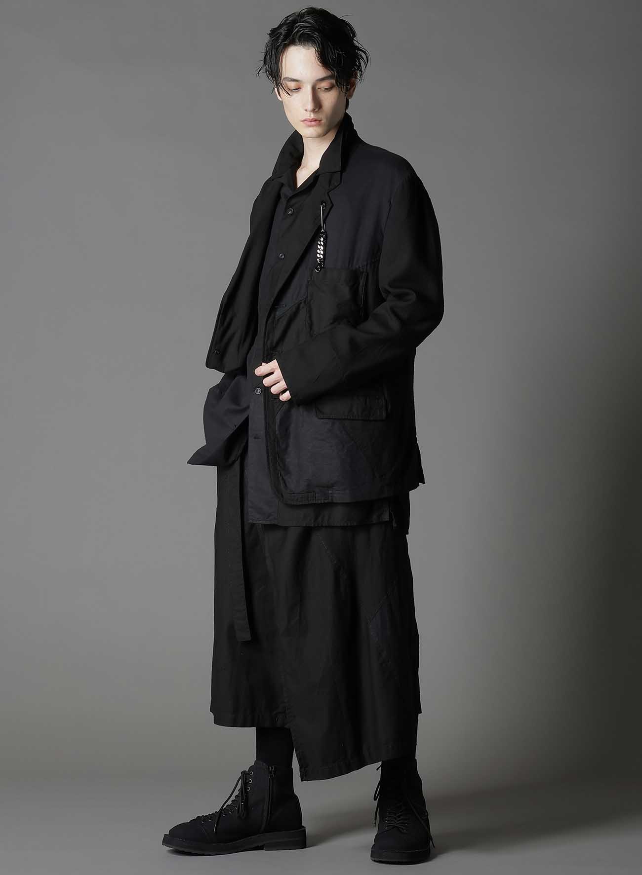 【1/17 10:00(JST) Release】CUBISM PATCHWORK  PRODUCT DYED  WRAP SKIRT PANTS