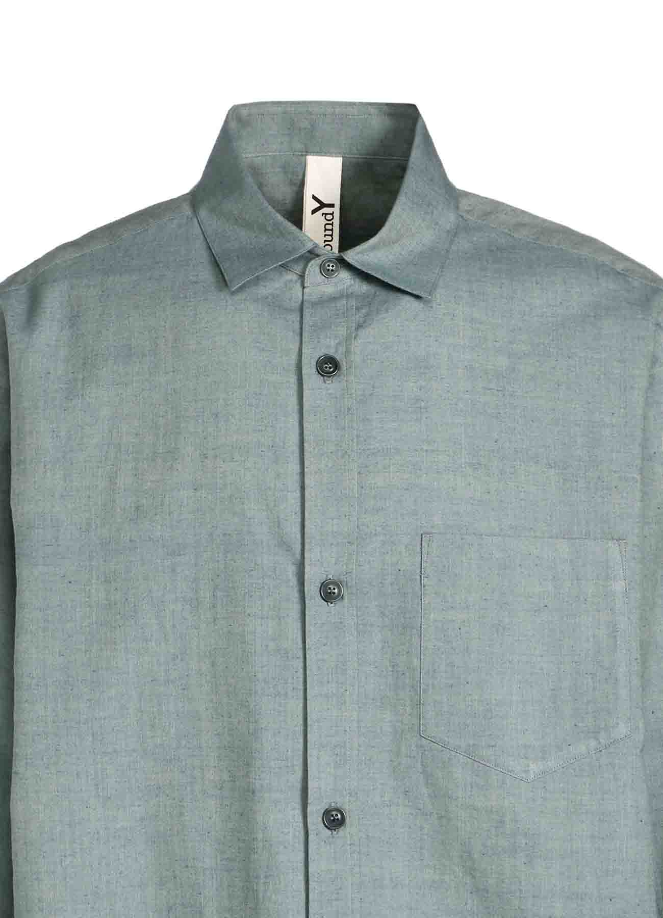 CHAMBRAY LAWN BIG SLEEVE SHIRT