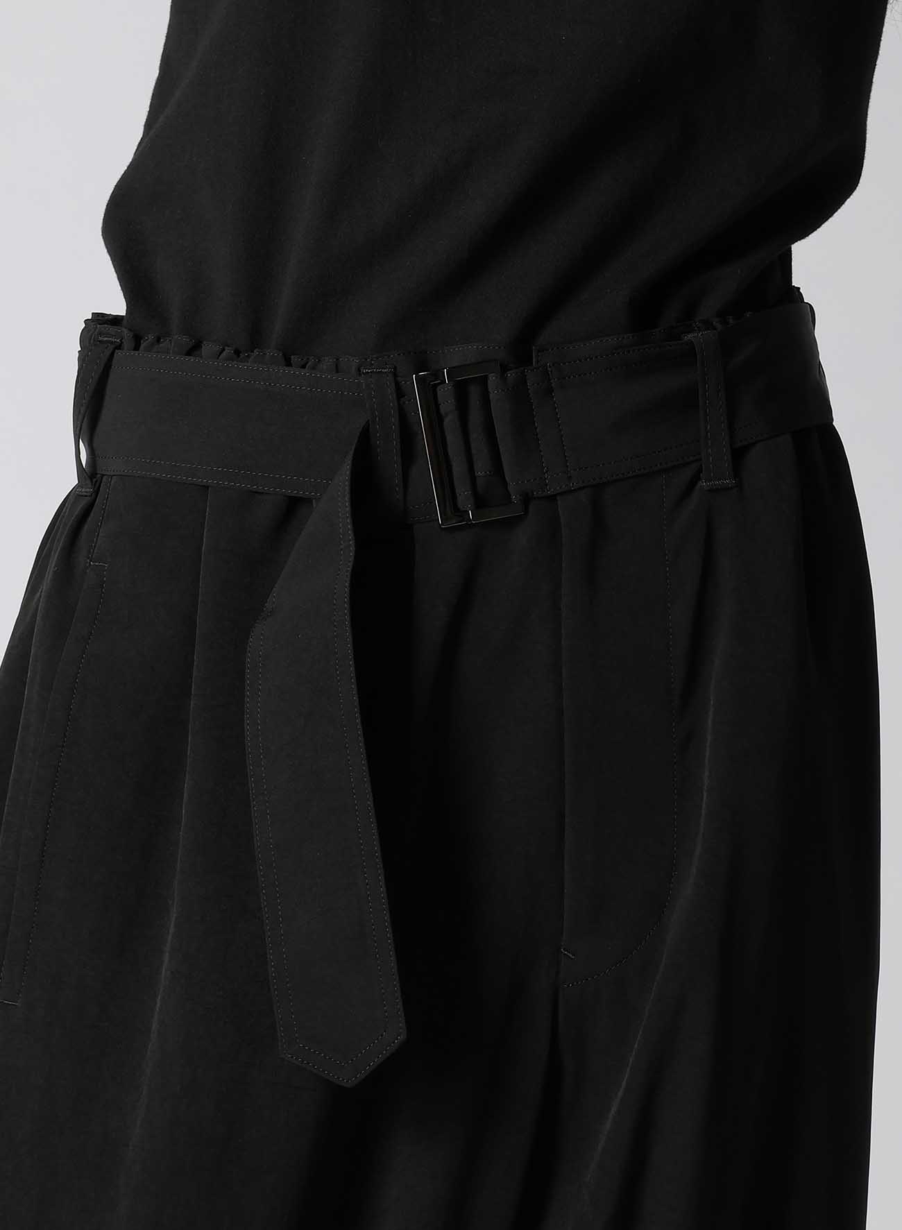 TRIACETATE/POLYESTER CREPE de CHINE EXTRA WIDE FRONT SEAM PANTS