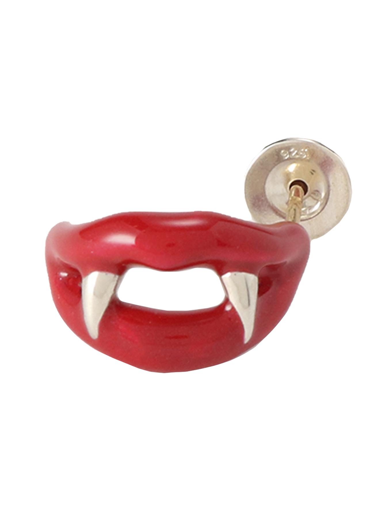 SILVER 950 VAMPIRE PIERCE RED