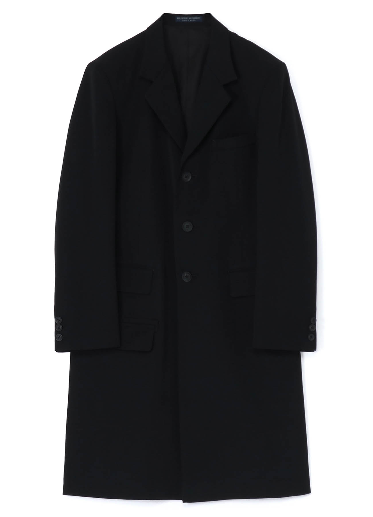 REGULATION W/GABARDINE 3BUTTON SINGLE NOTCHED LAPEL LONG JACKET