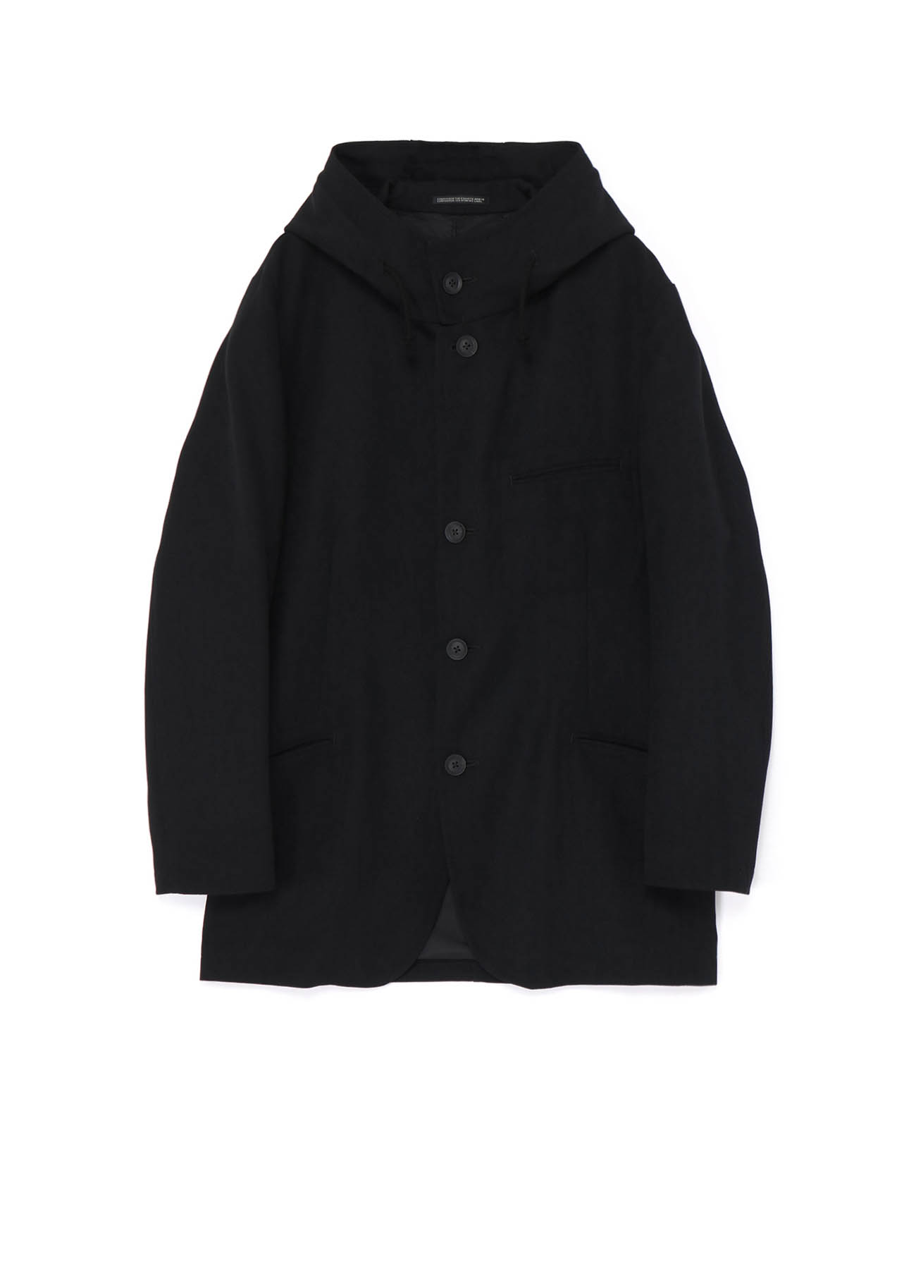 I-3 BUTTON HOODED JACKET