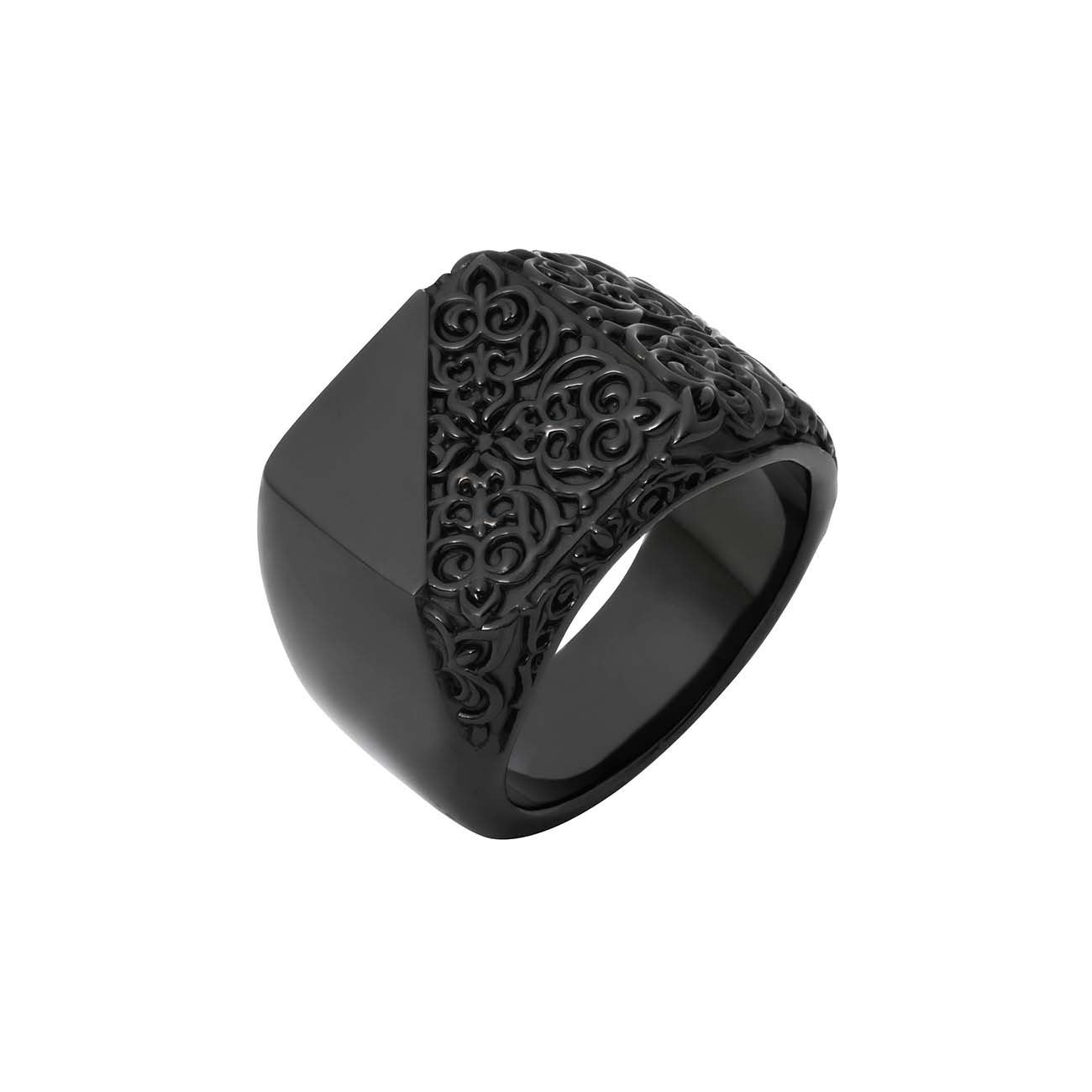 STONE/BRASS ELEMENT RING