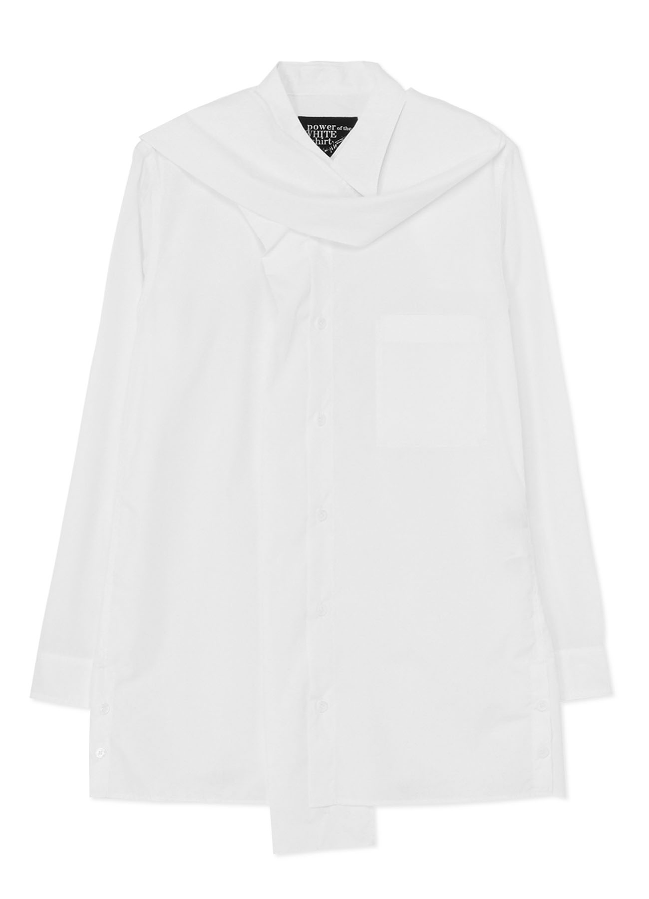 COTTON BROADCLOTH SHIRT WITH STOLE