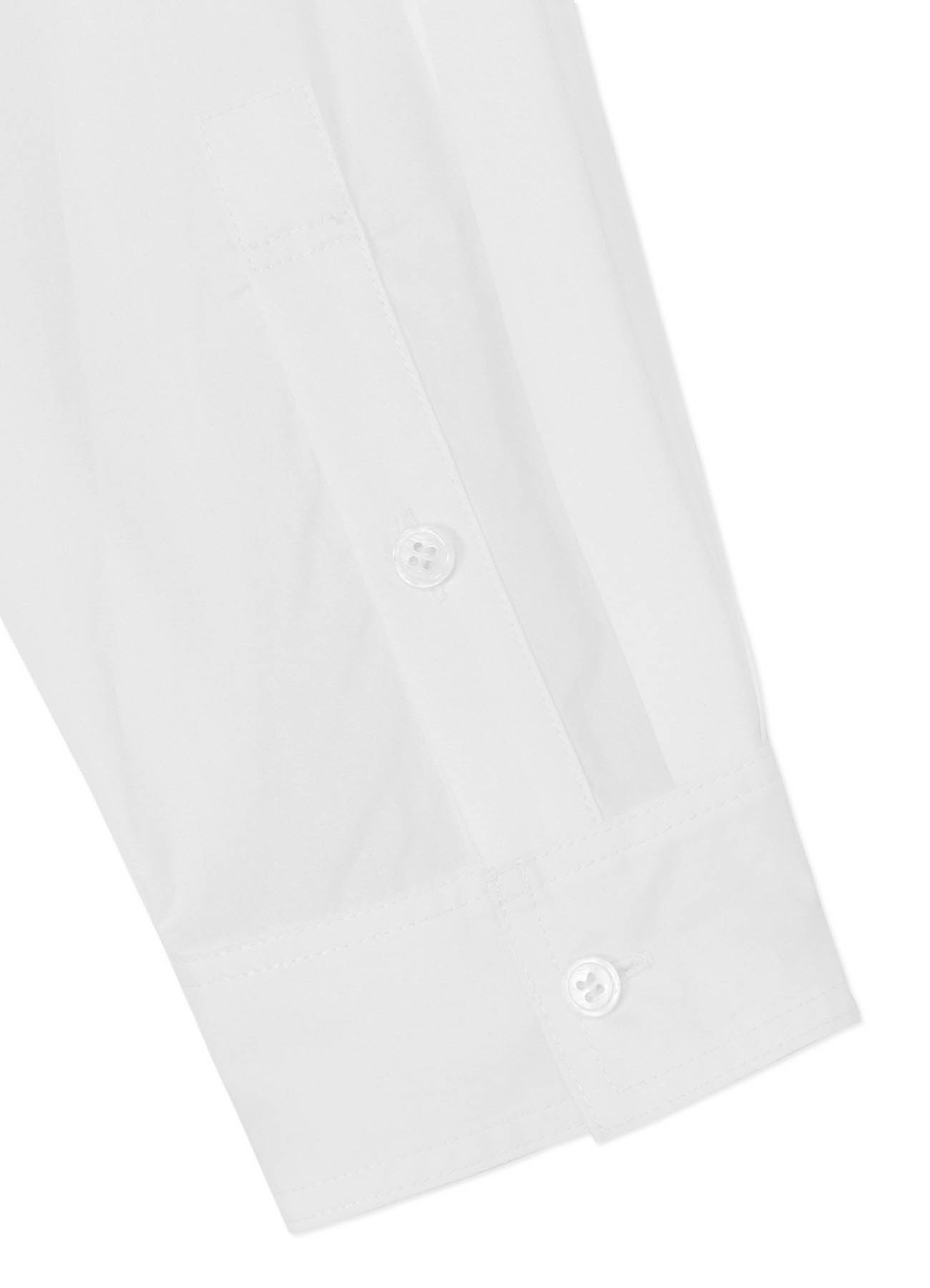COTTON BROADCLOTH DOUBLE LEFT PANEL SHIRT WITH BELT