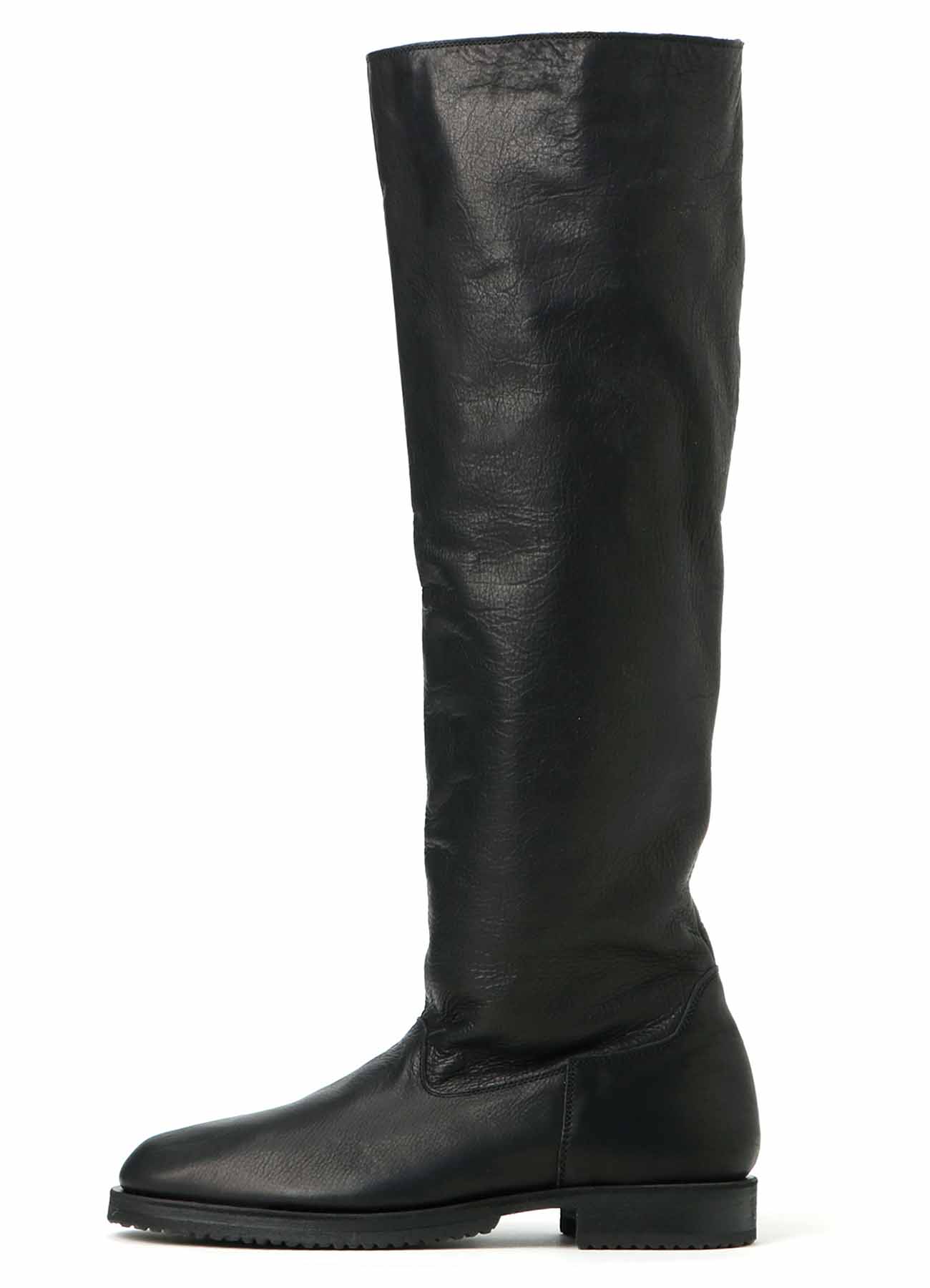 SOFT OILED LEATHER KNEE-HIGH BOOTS