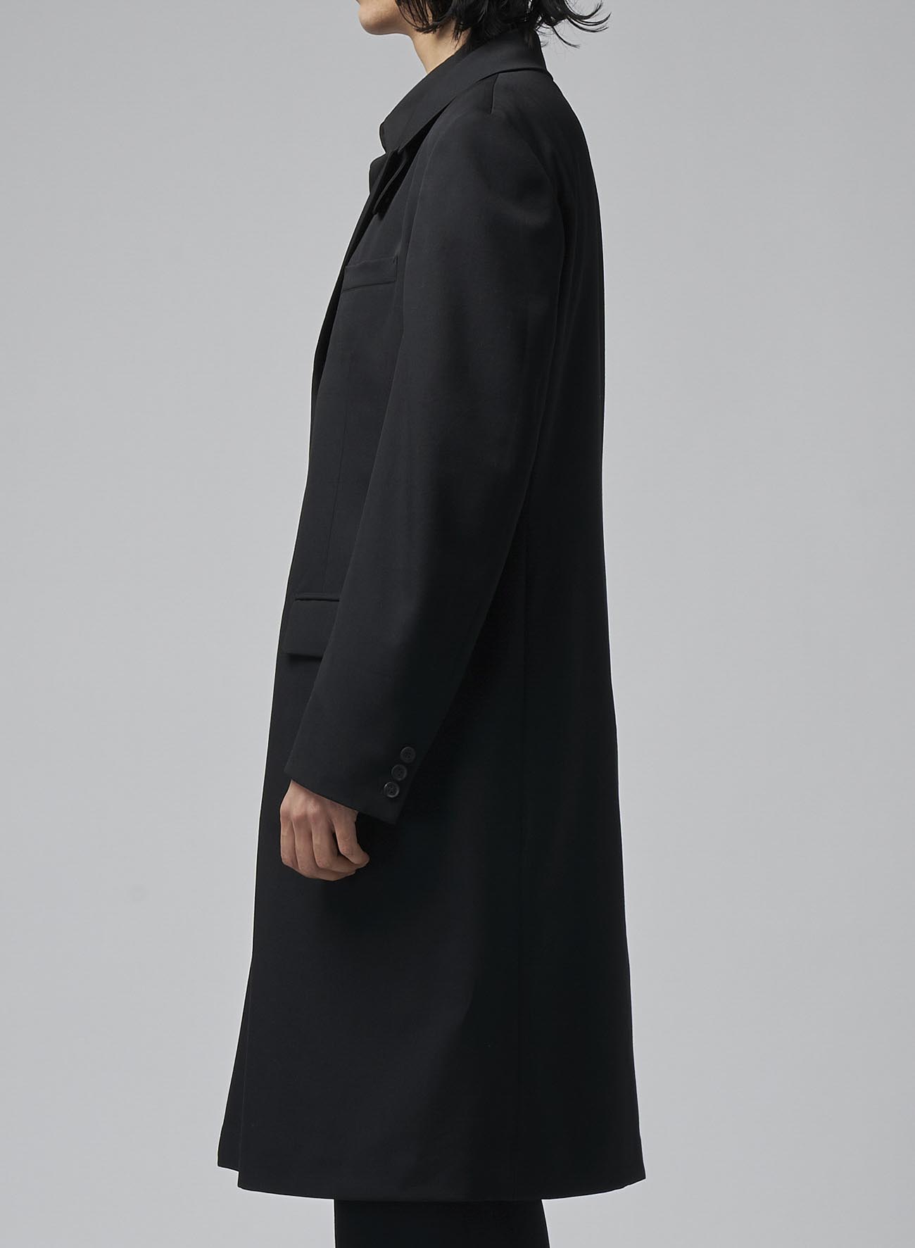 WOOL GABARDINE DOCTOR'S COAT