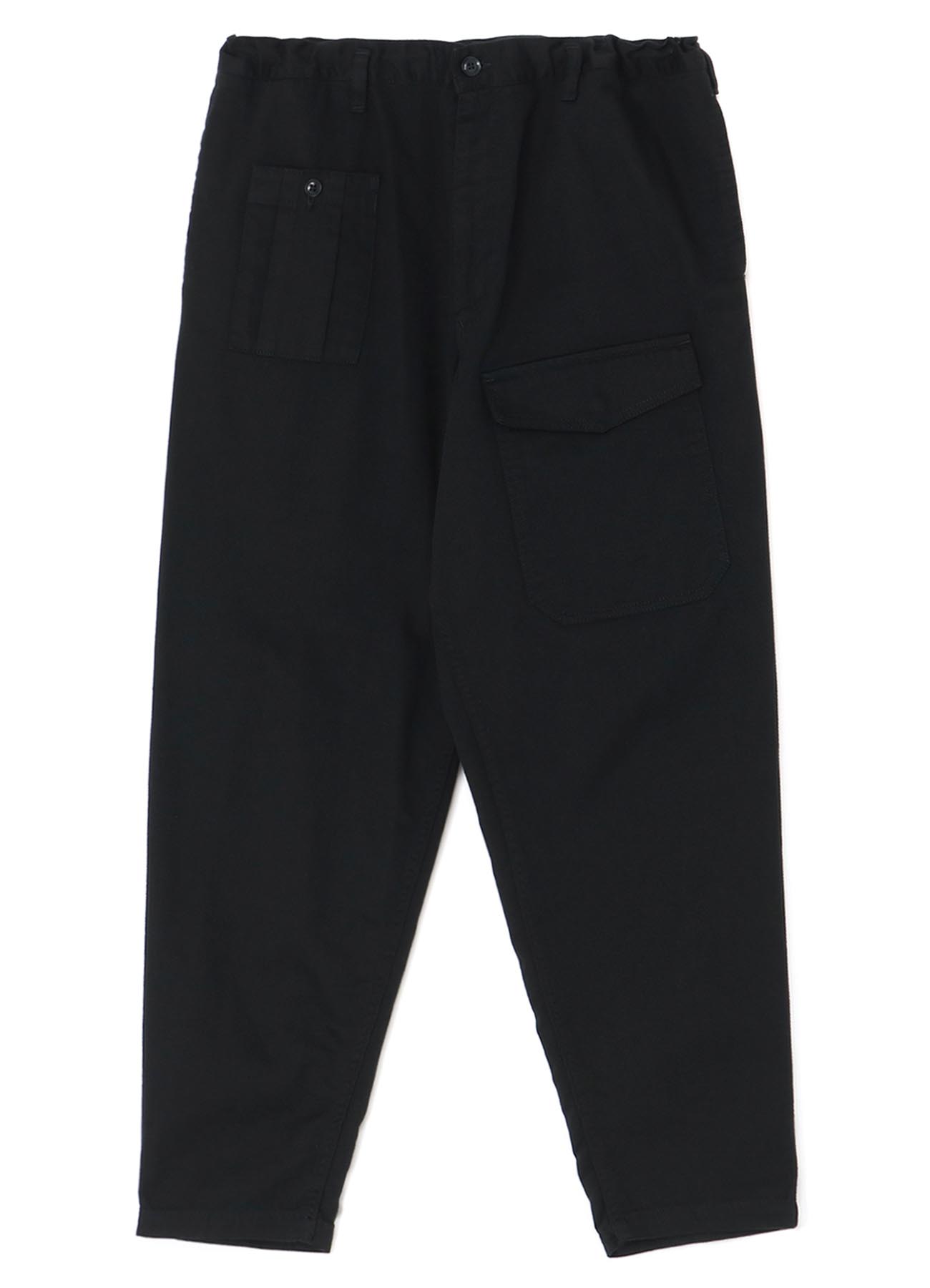 COTTON DRILL MULTI POCKET DRAWSTRING PANTS