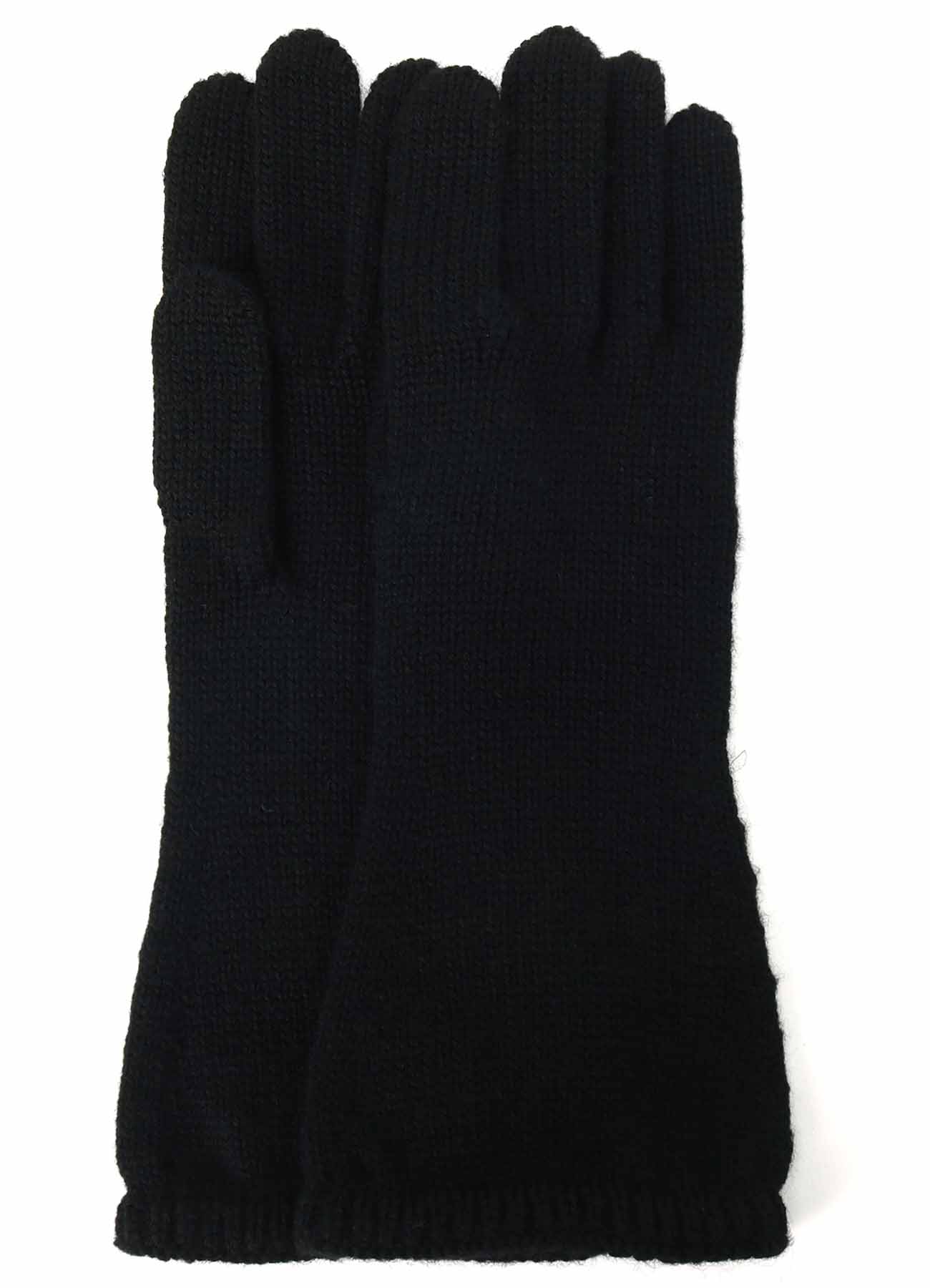 5G/WOOL PANTSLAIN STITCH LONG KNITTED GLOVES