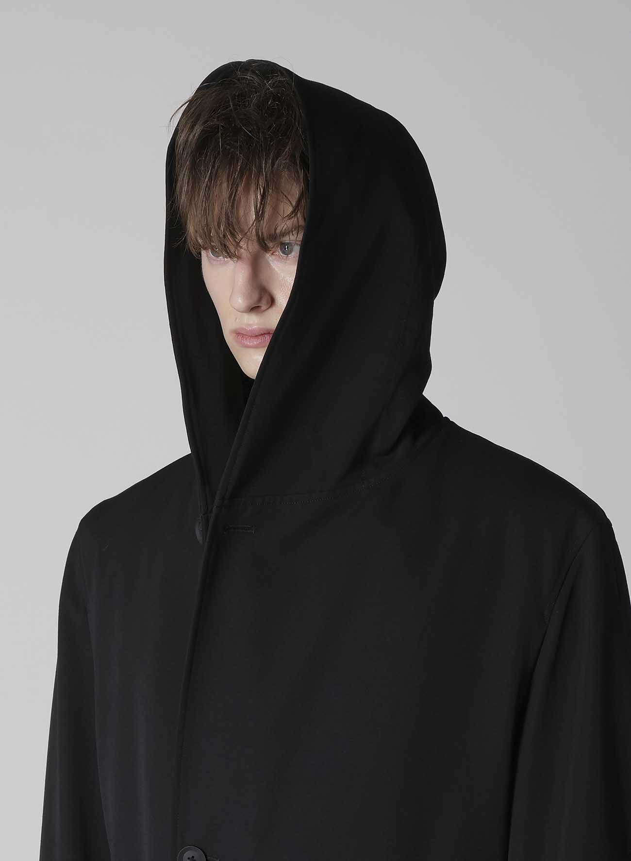 REGULATION GABARDINE 4BUTTONS HOODED COAT