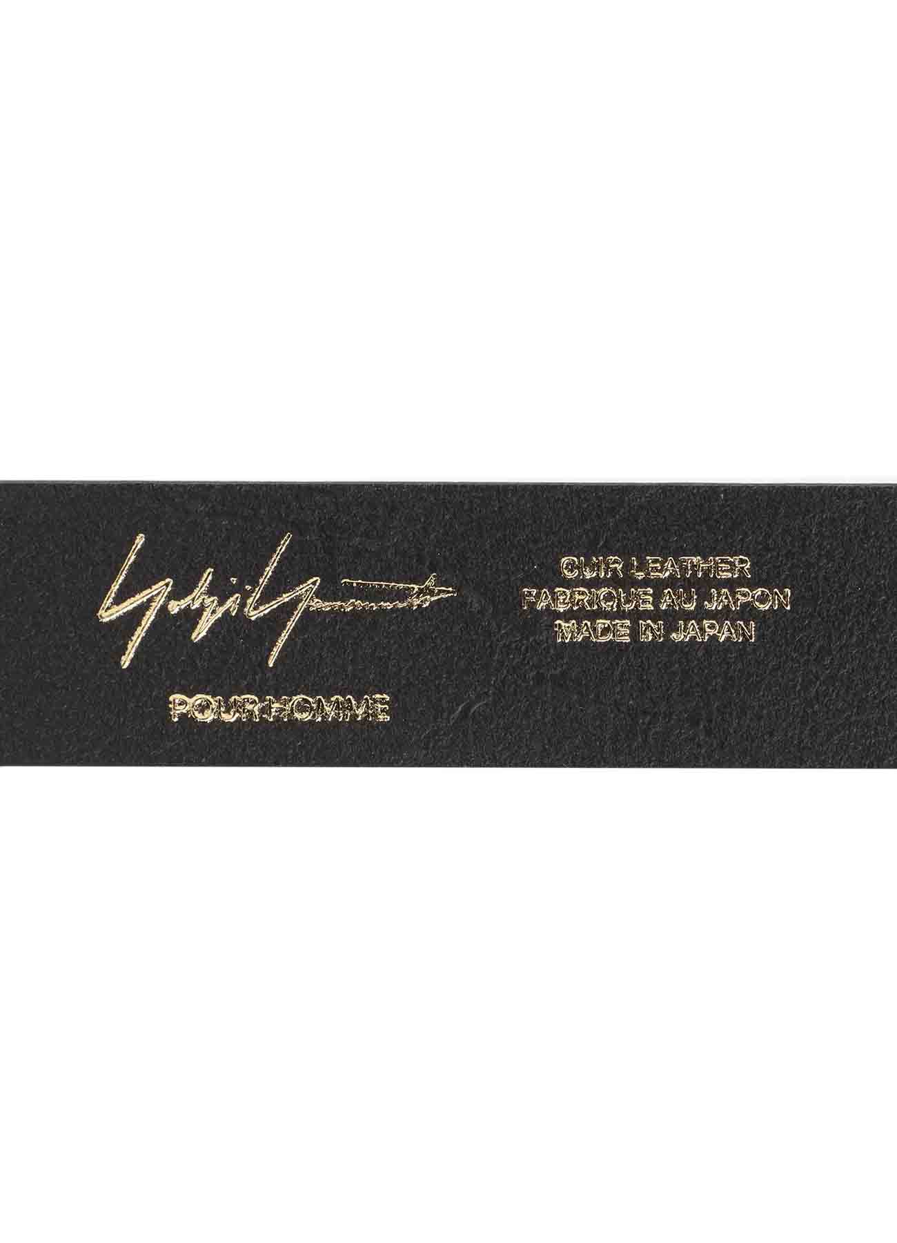 MATT SOFT OIL LEATHER 30MM PLAIN BELT