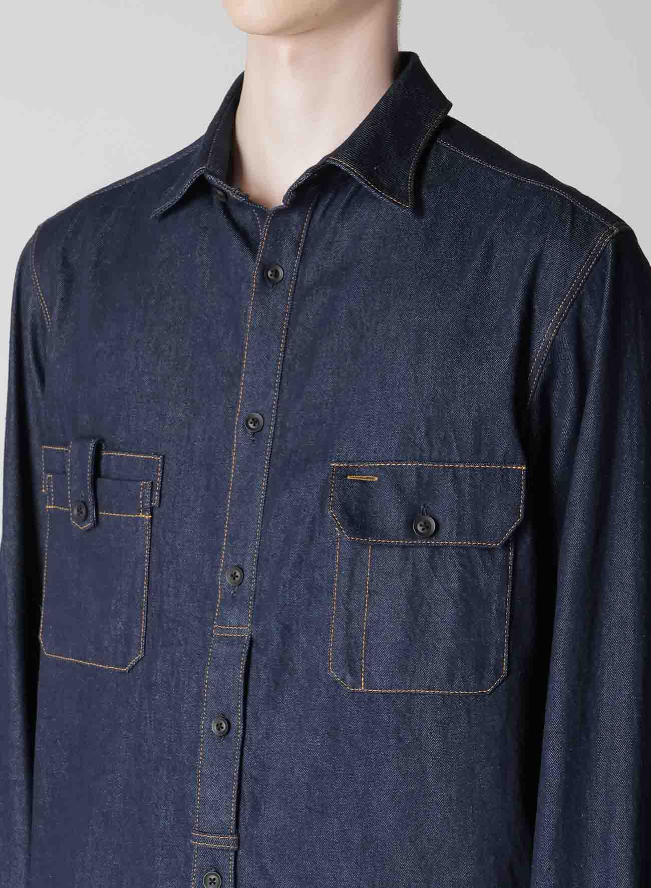 8OZ DENIM FRONT STRIP SHIRT