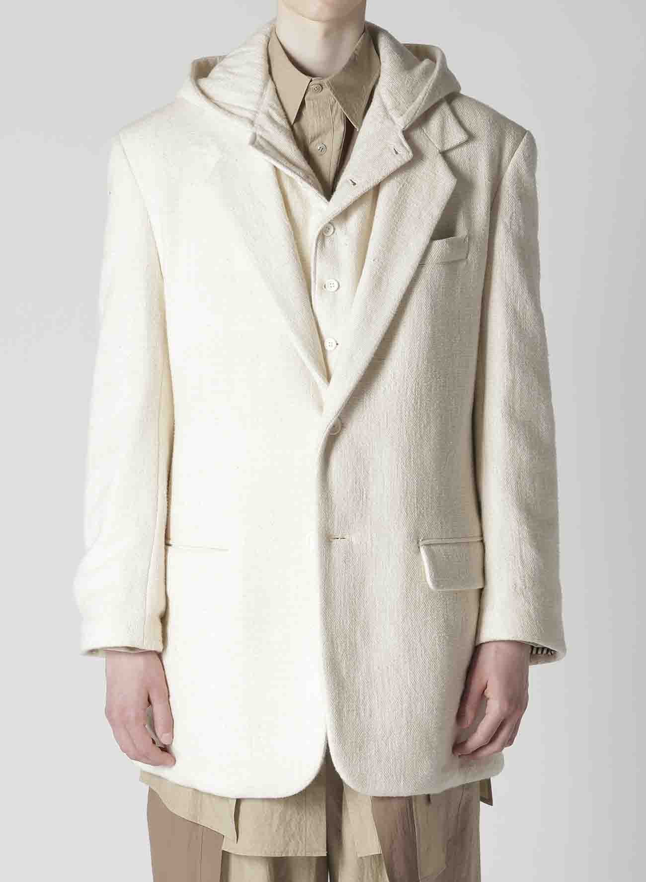 ZERO COUNT KHADI W HOODED JACKET