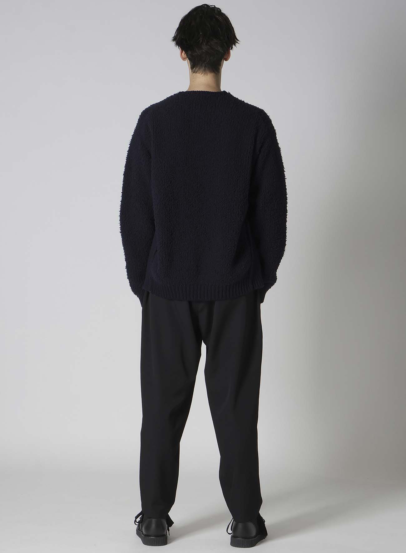 3G JERSEY NOTCH NECK SIDE RIB KNIT