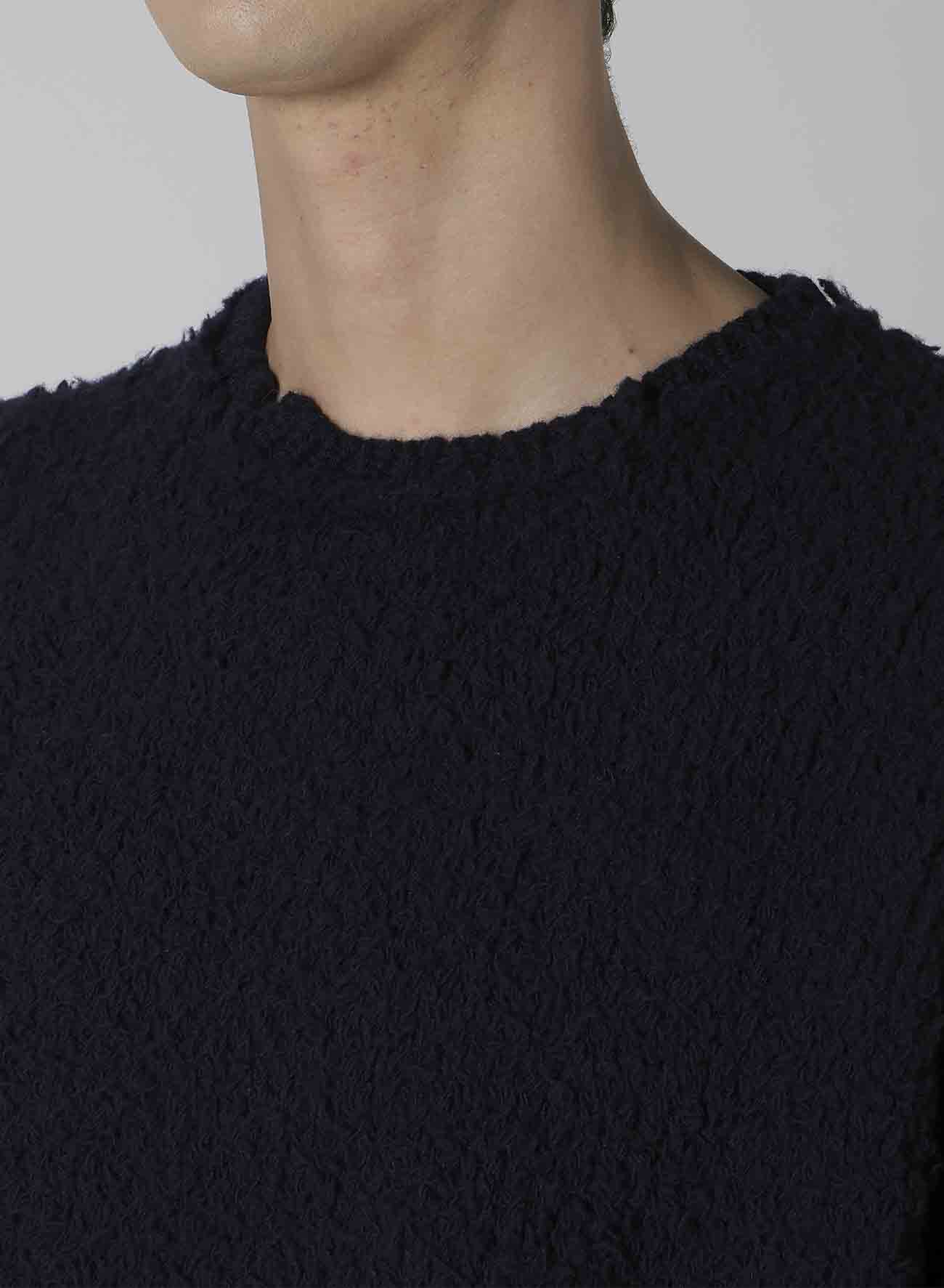 3G JERSEY NOTCH NECK SIDE RIB KNIT