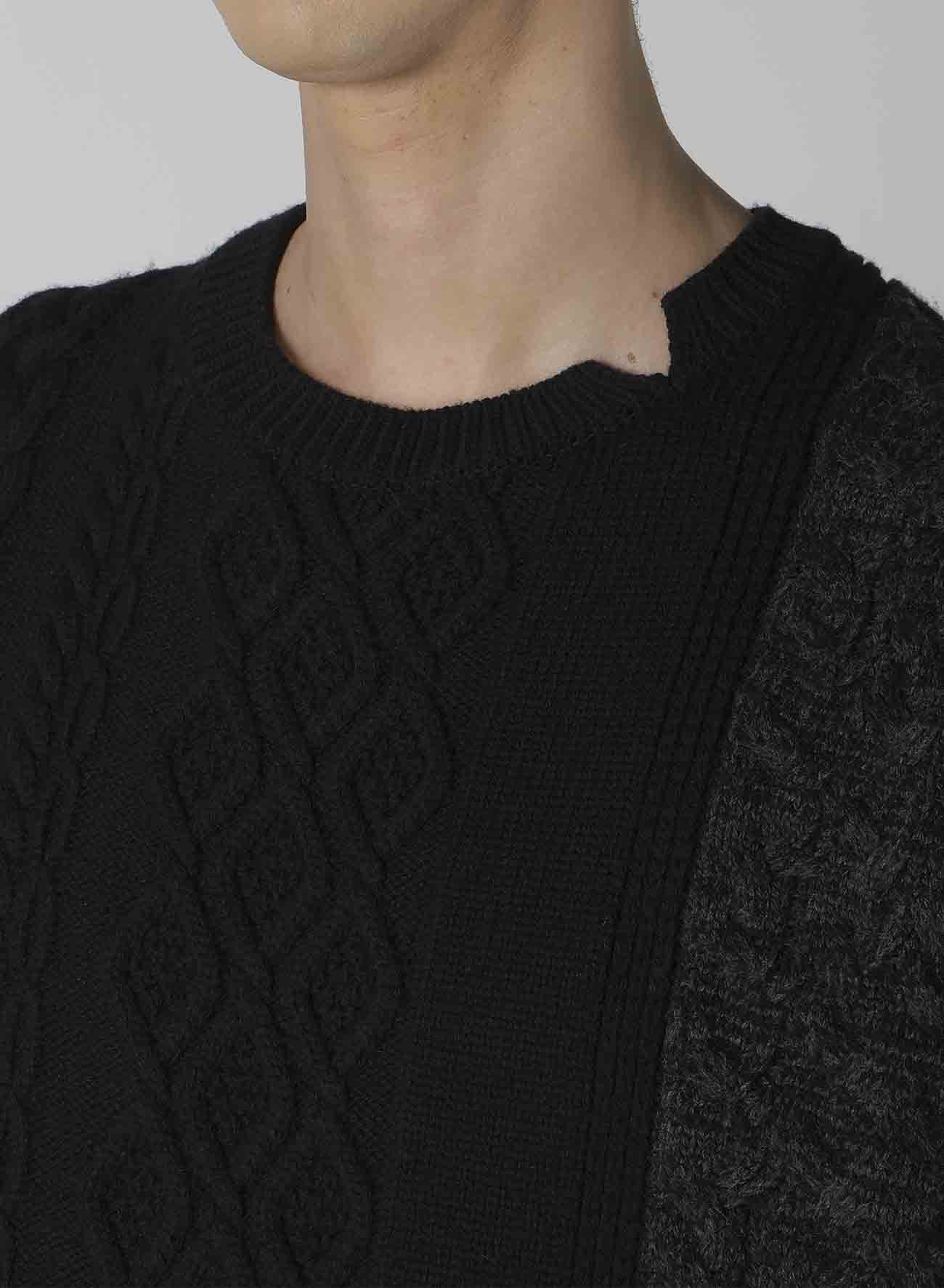 【Launching 10:00(JST) October 16】5G CROSS PATTERN SWITCHING ROUND NECK