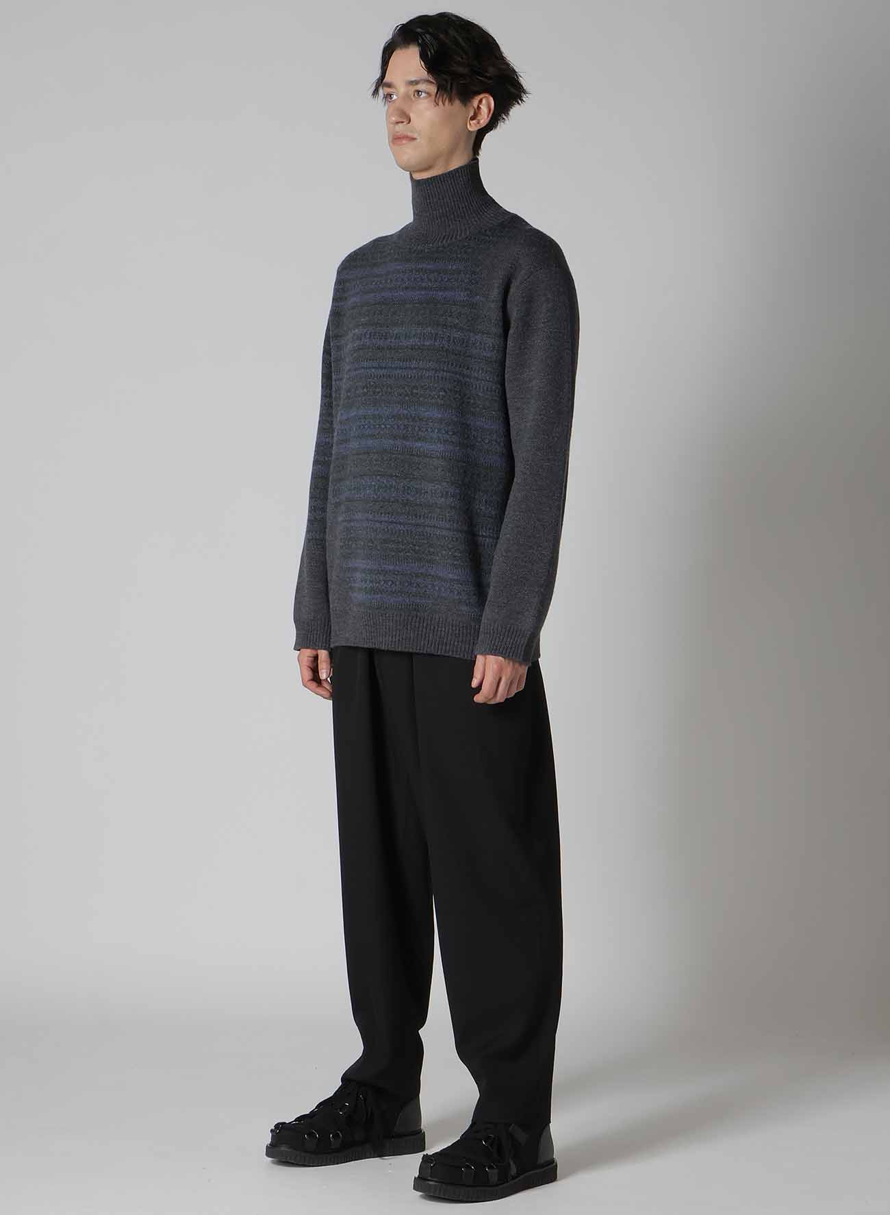 WORMHOLE HIGH NECK KNIT