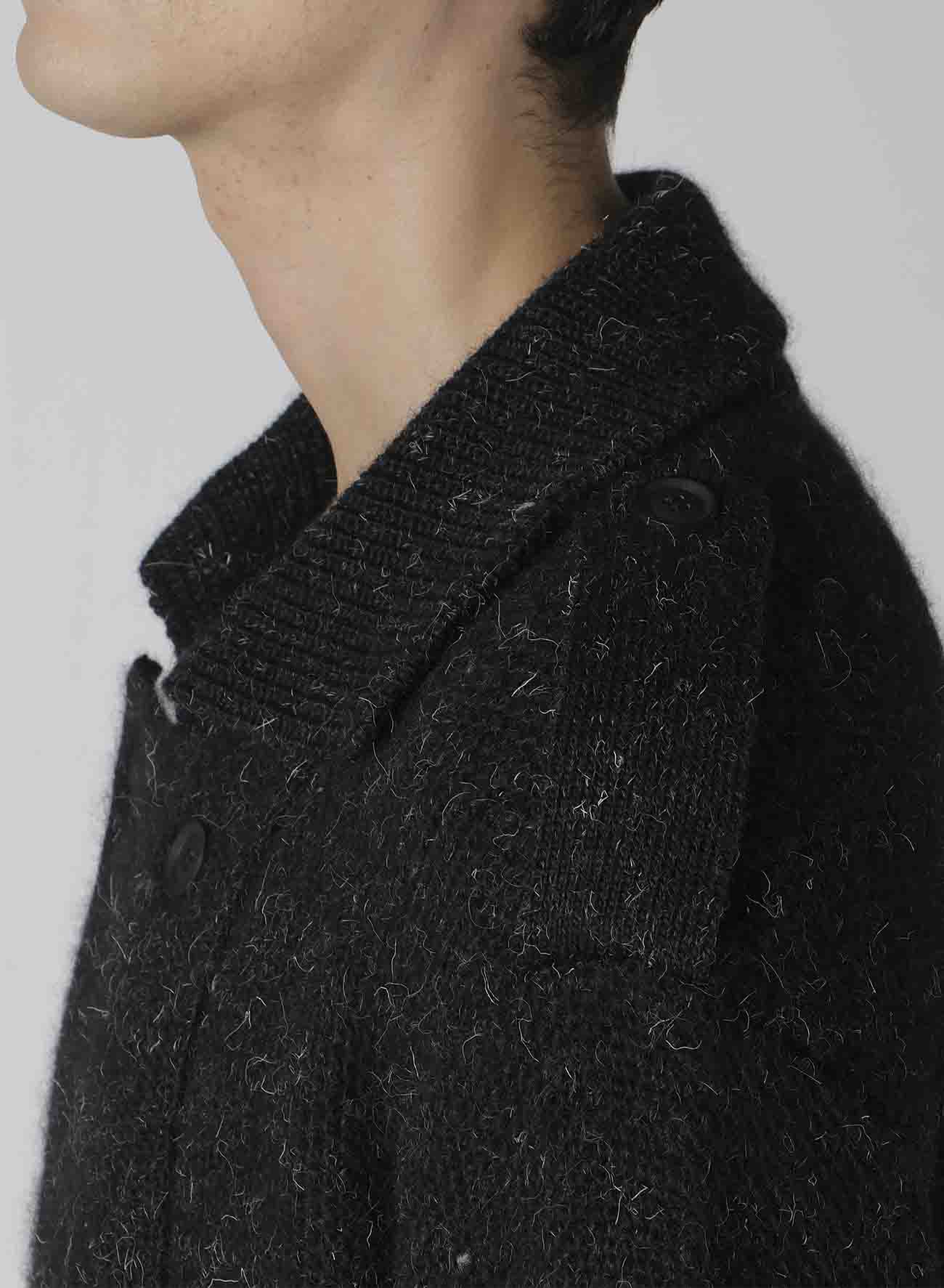 5G HALF TUCK FRONT DOUBLE CARDIGAN