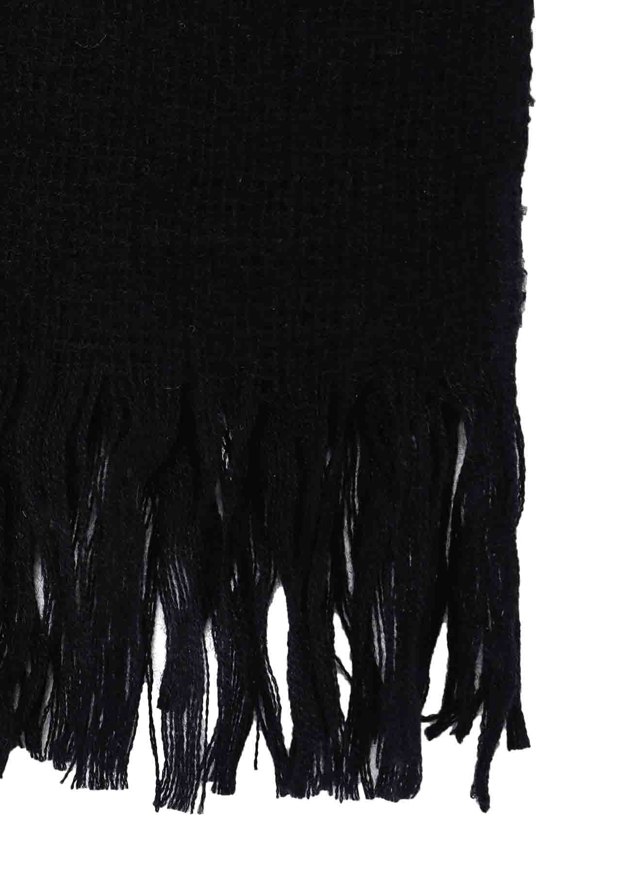 WOOL GAUZE NEEDLE STITCH SCARF