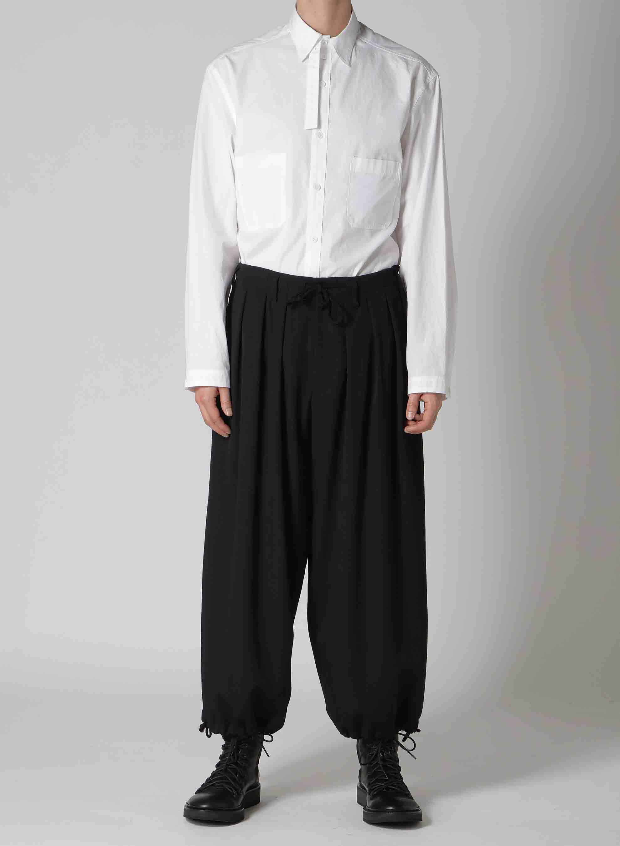 WOOL GABARDINE STANDARD BALLON PANTS