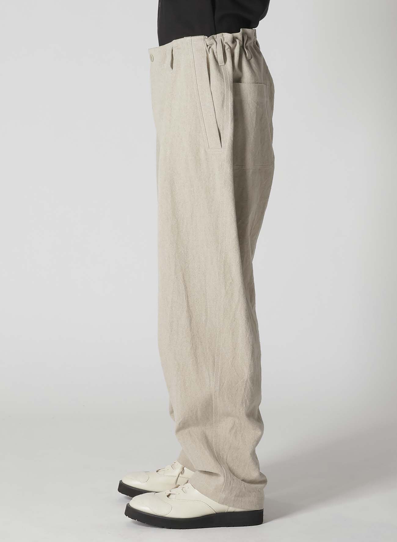 【Launching 10:00(JST) October 16】COTTON LINEN GABARDINE 3 STITCHES WORK PANTS