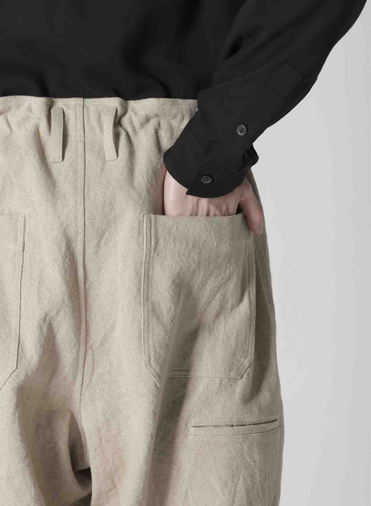 【Launching 10:00(JST) October 16】COTTON LINEN GABARDINE 3 STITCHES WORK PANTS