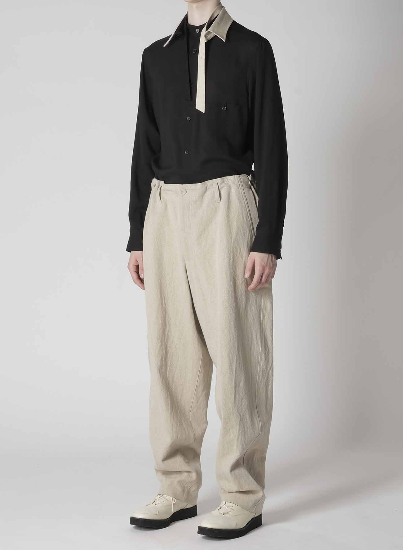 【Launching 10:00(JST) October 16】COTTON LINEN GABARDINE 3 STITCHES WORK PANTS