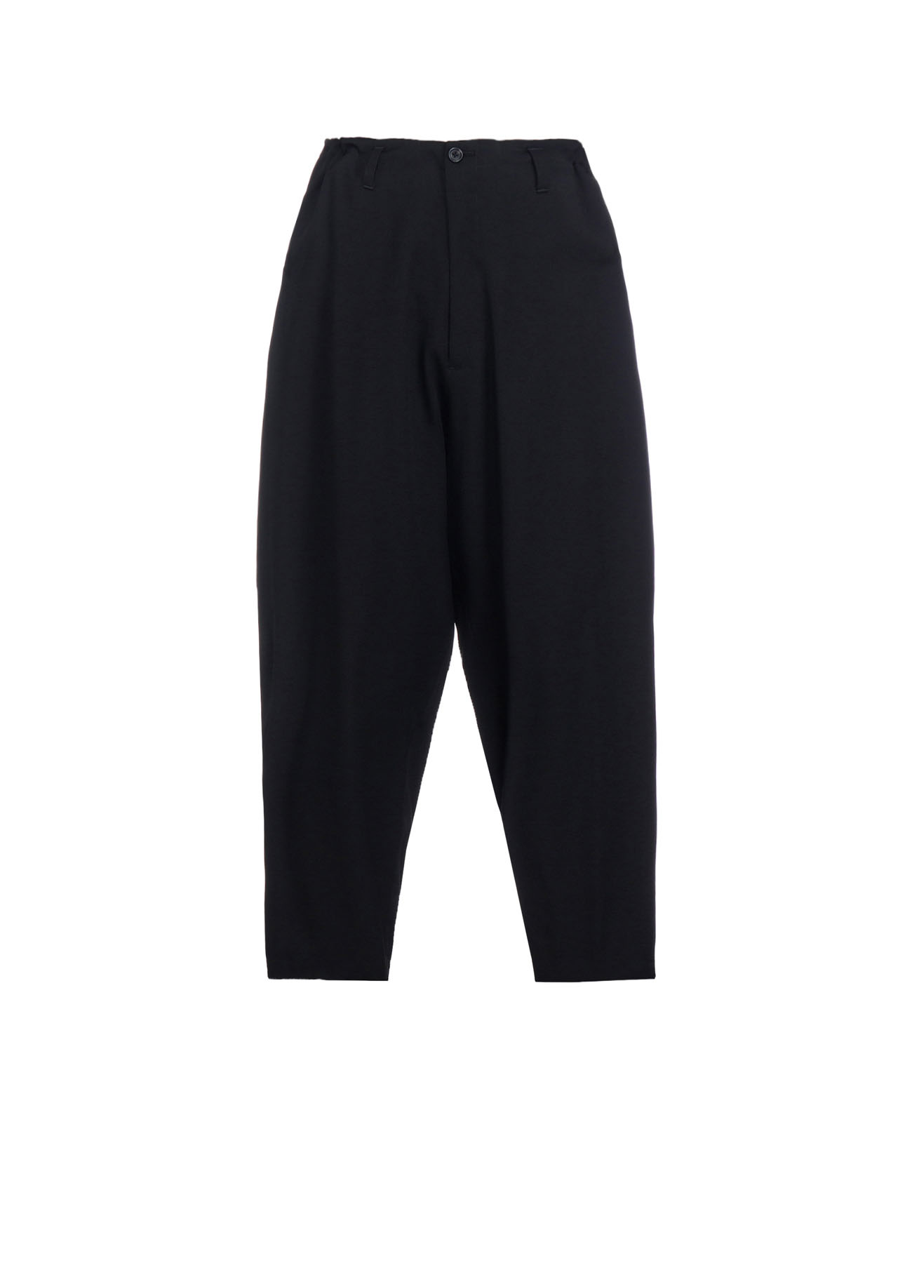 WOOL GABARDINE SIDE TUCK PANTS