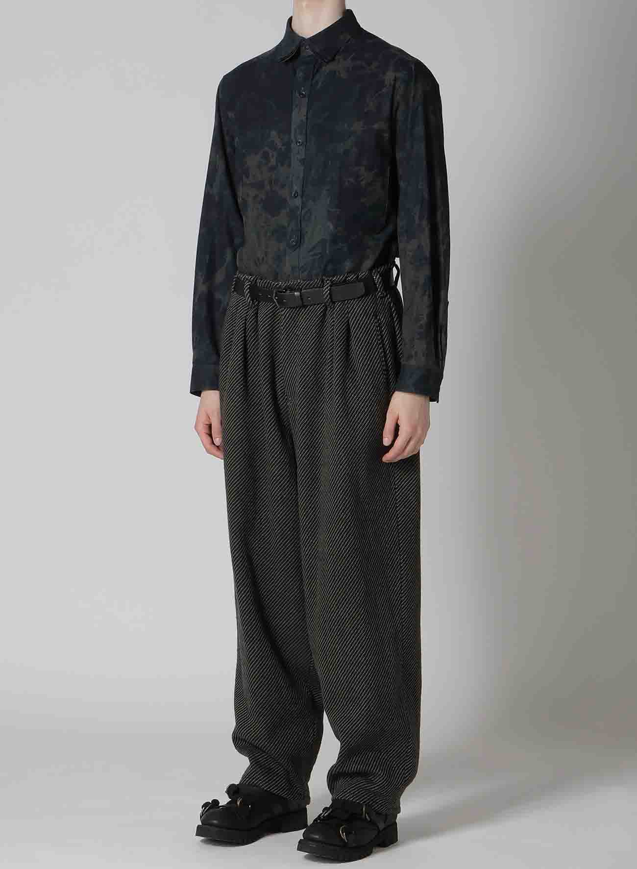 W/L DOBBY TWEED INK 2TUCK TWILL PANTS