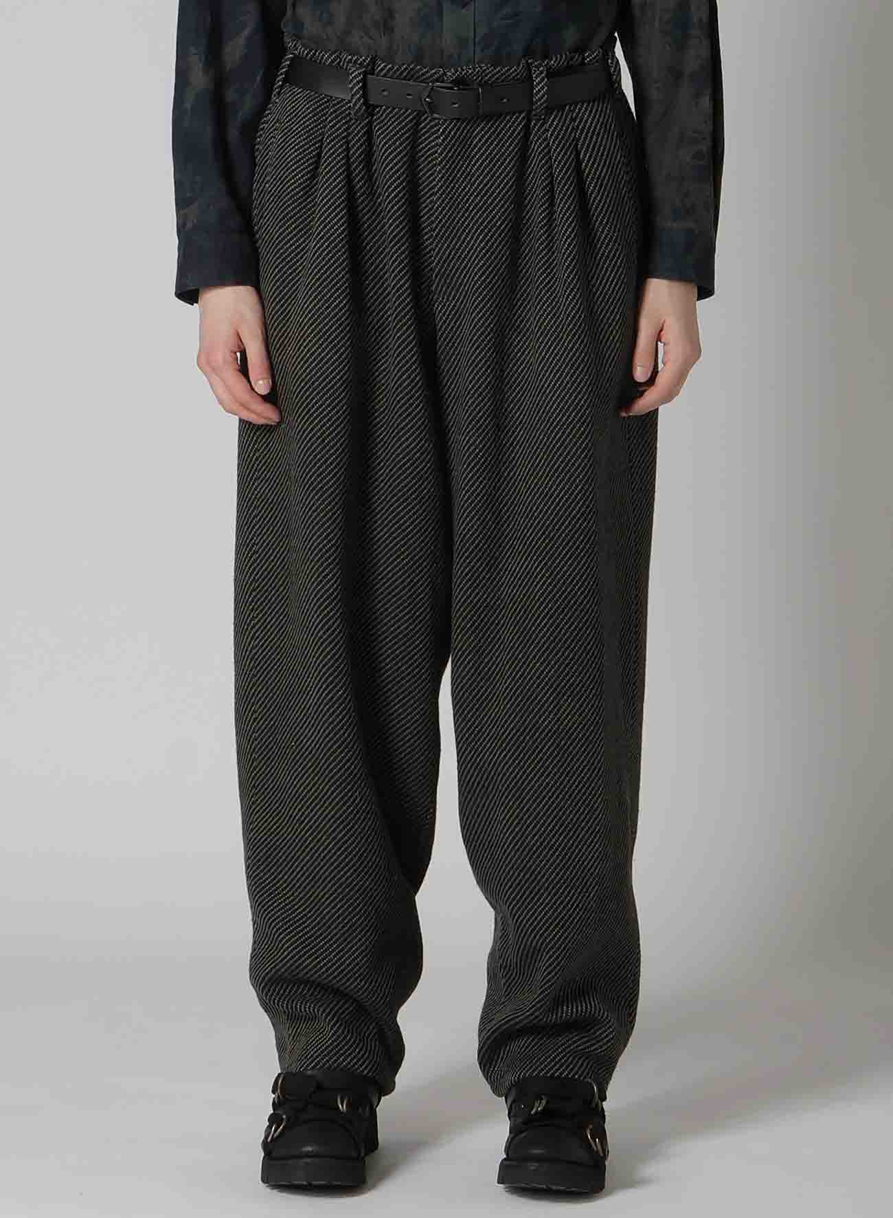 W/L DOBBY TWEED INK 2TUCK TWILL PANTS