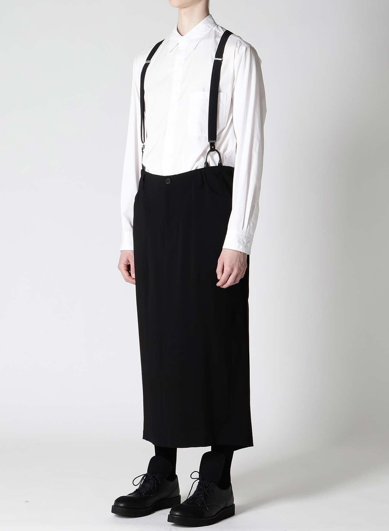 Cu/Ry/S GABARDINE RIGHT SIDE VENTS SKIRT