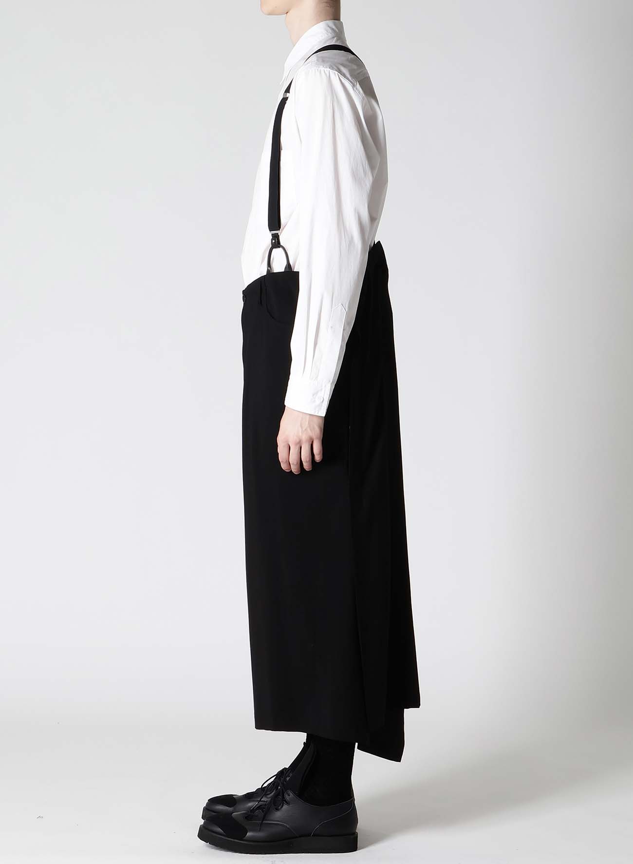 Cu/Ry/S GABARDINE RIGHT SIDE VENTS SKIRT