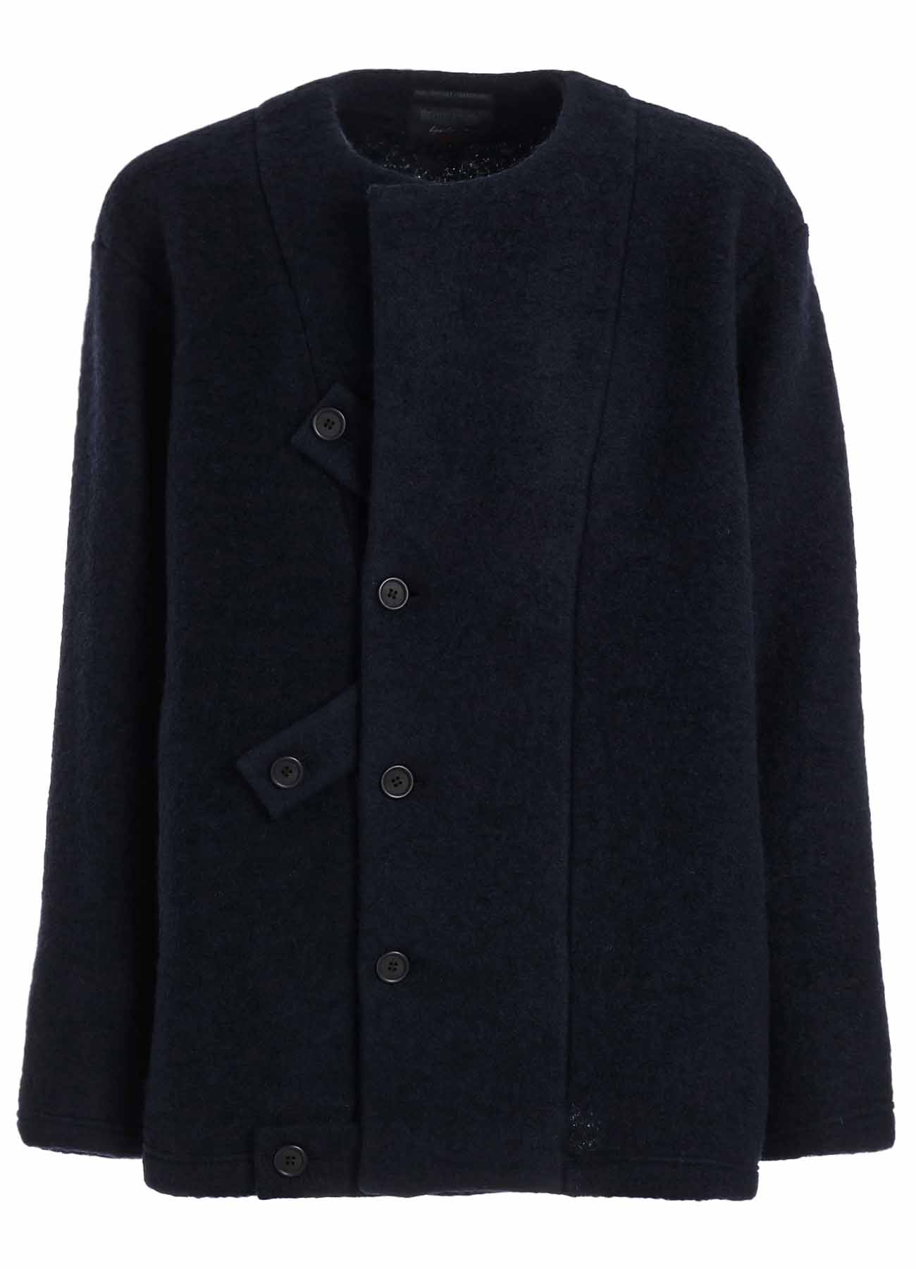 WOOL JERSEY REGULATION TAB COAT