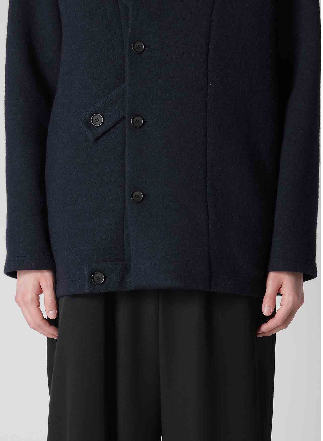 WOOL JERSEY REGULATION TAB COAT