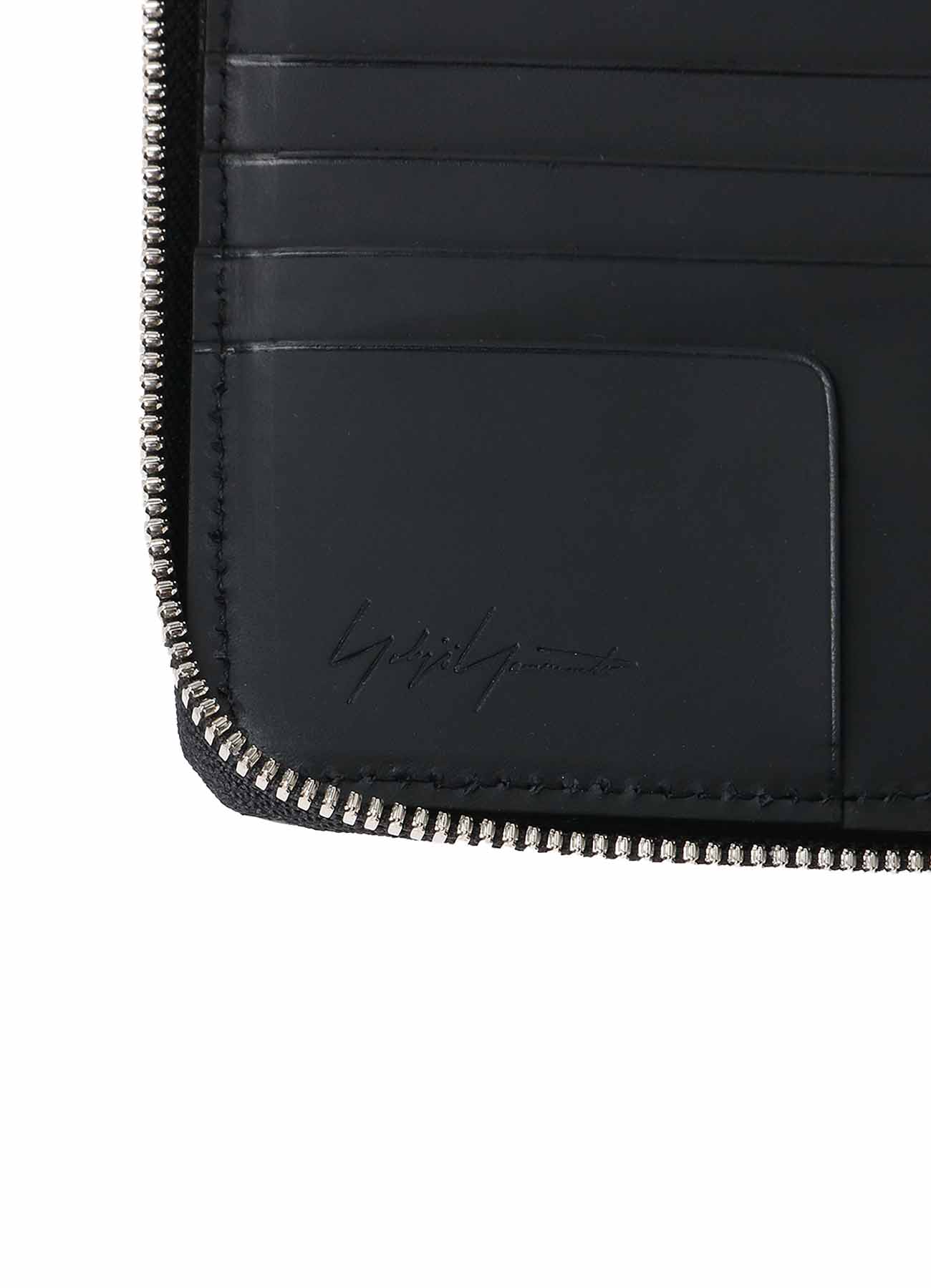 COW LEATHER ZIPPER WALLET S