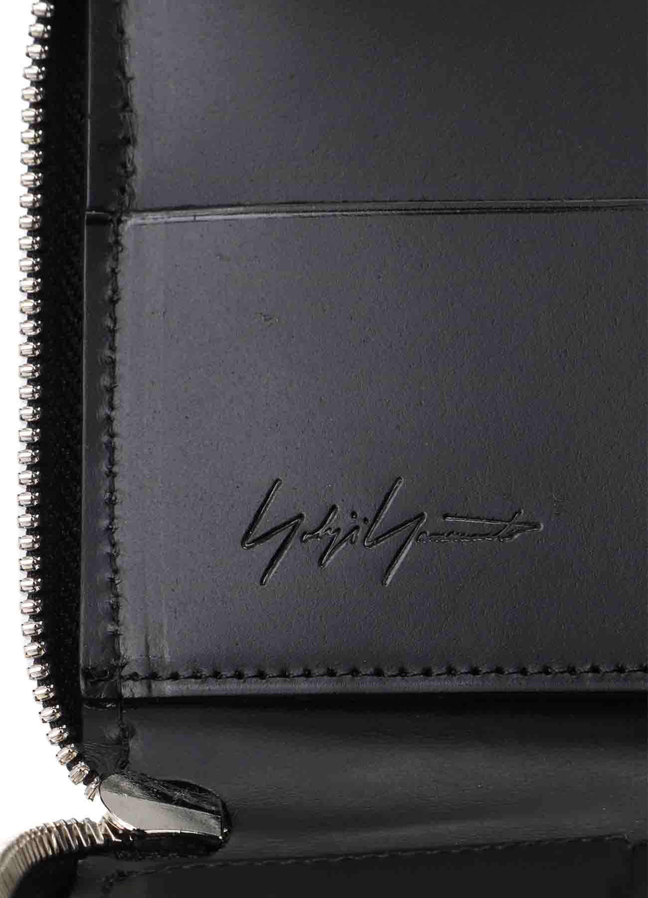 COW LEATHER ZIPPER WALLET L