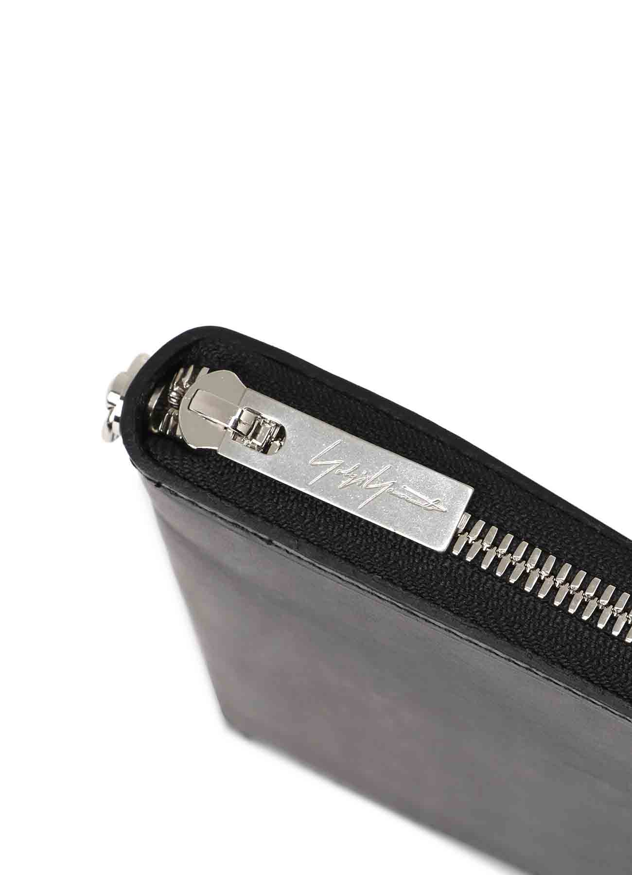 OIL COW LEATHER ZIPPER CARD CASE