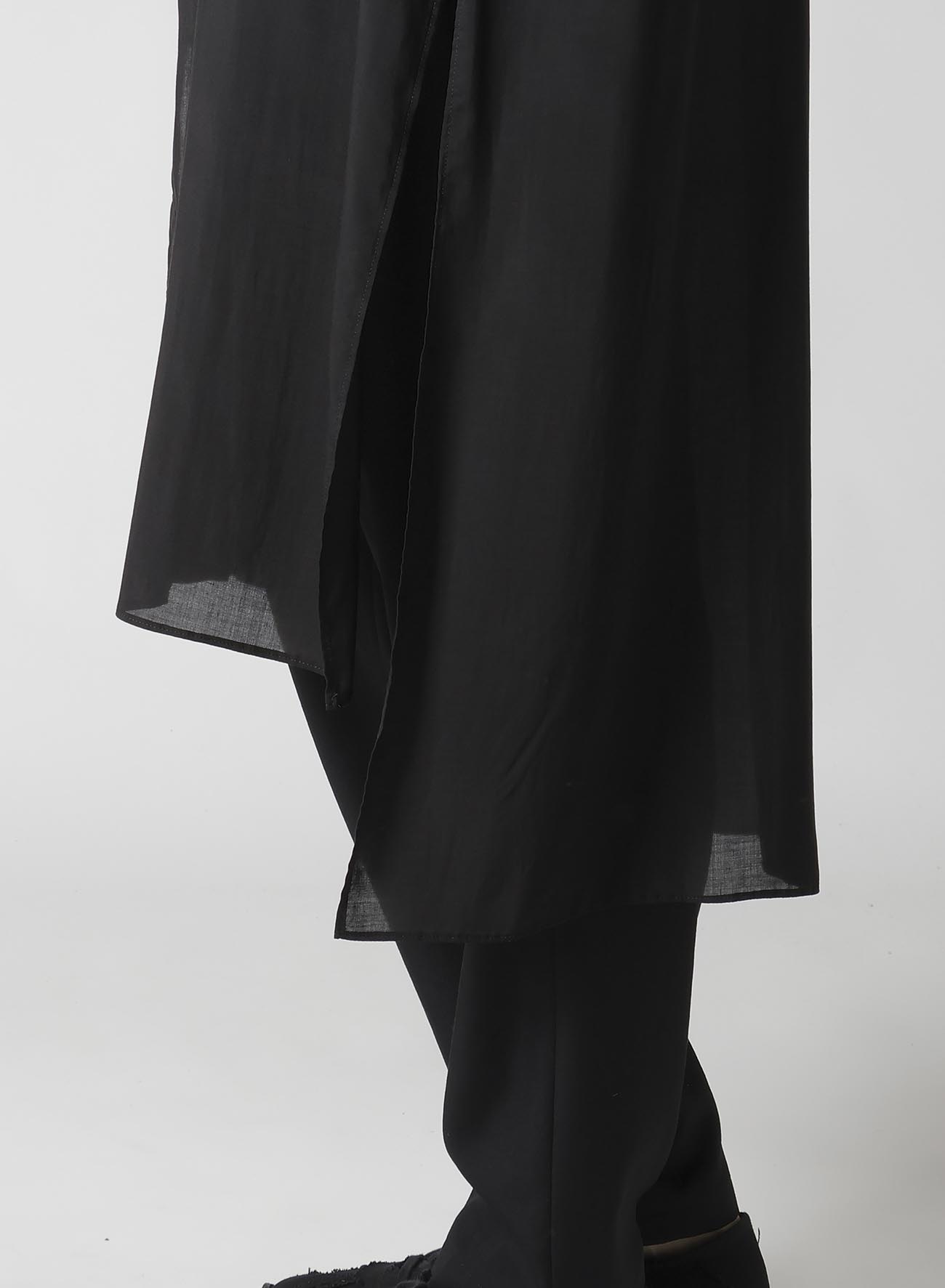 【Launching 10:00(JST), Jan 11】80 MODAL LOAN STAND COLLAR LONG BLOUSE