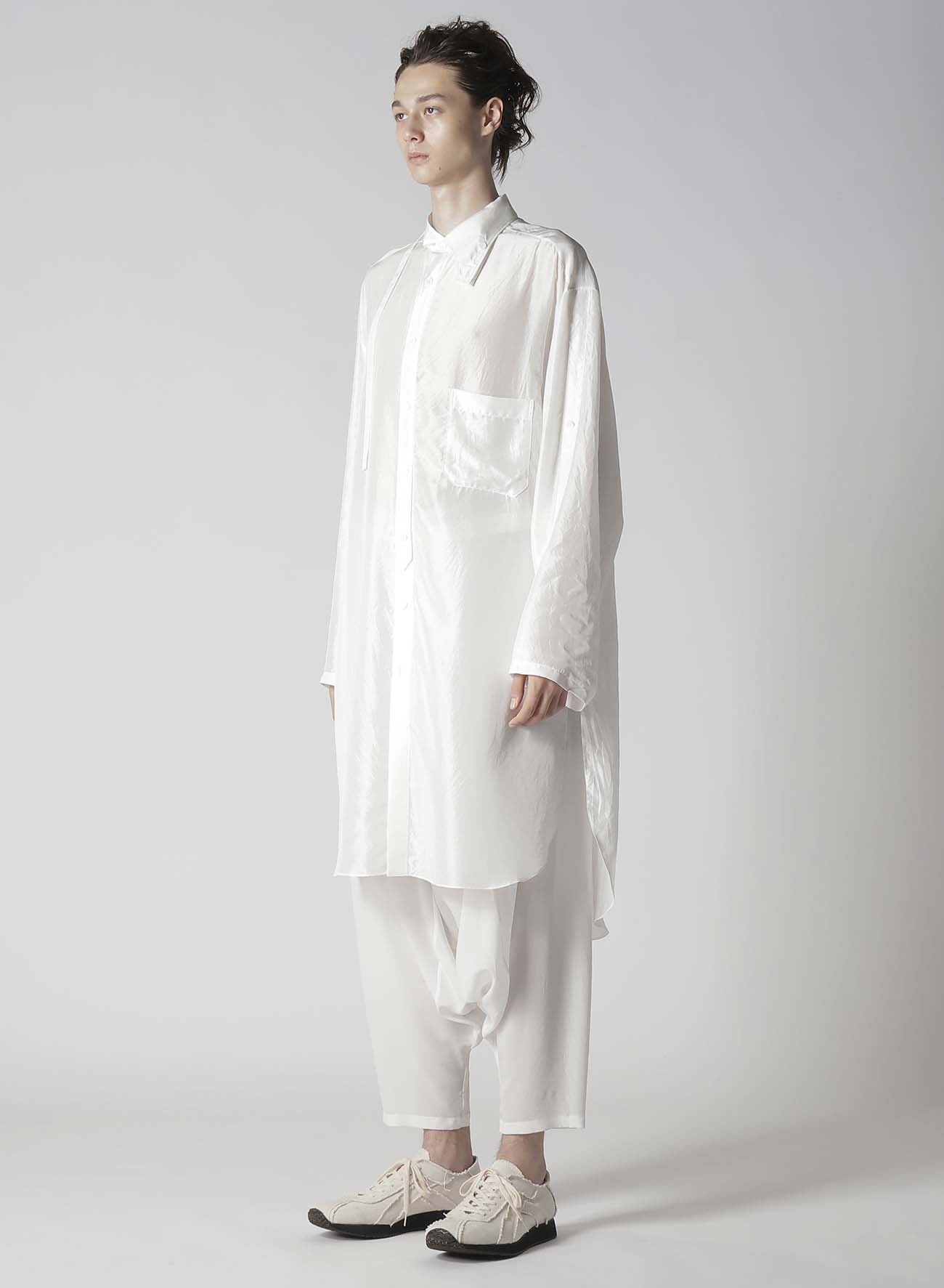 【Launching 10:00(JST), Jan 11】10M SILK  ASYMMETRY COLLAR SHIRT